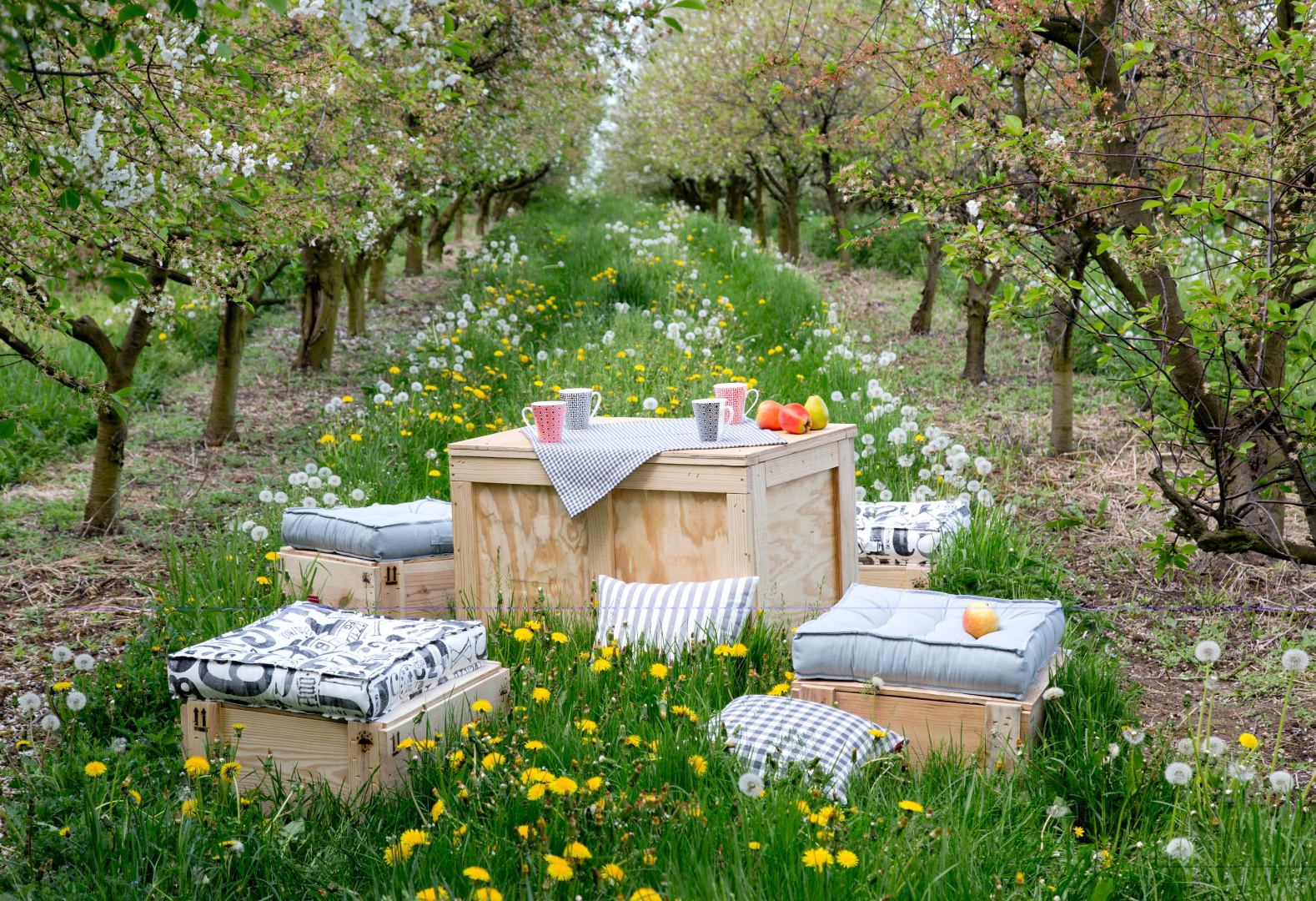 Garden Grey Seat Pads