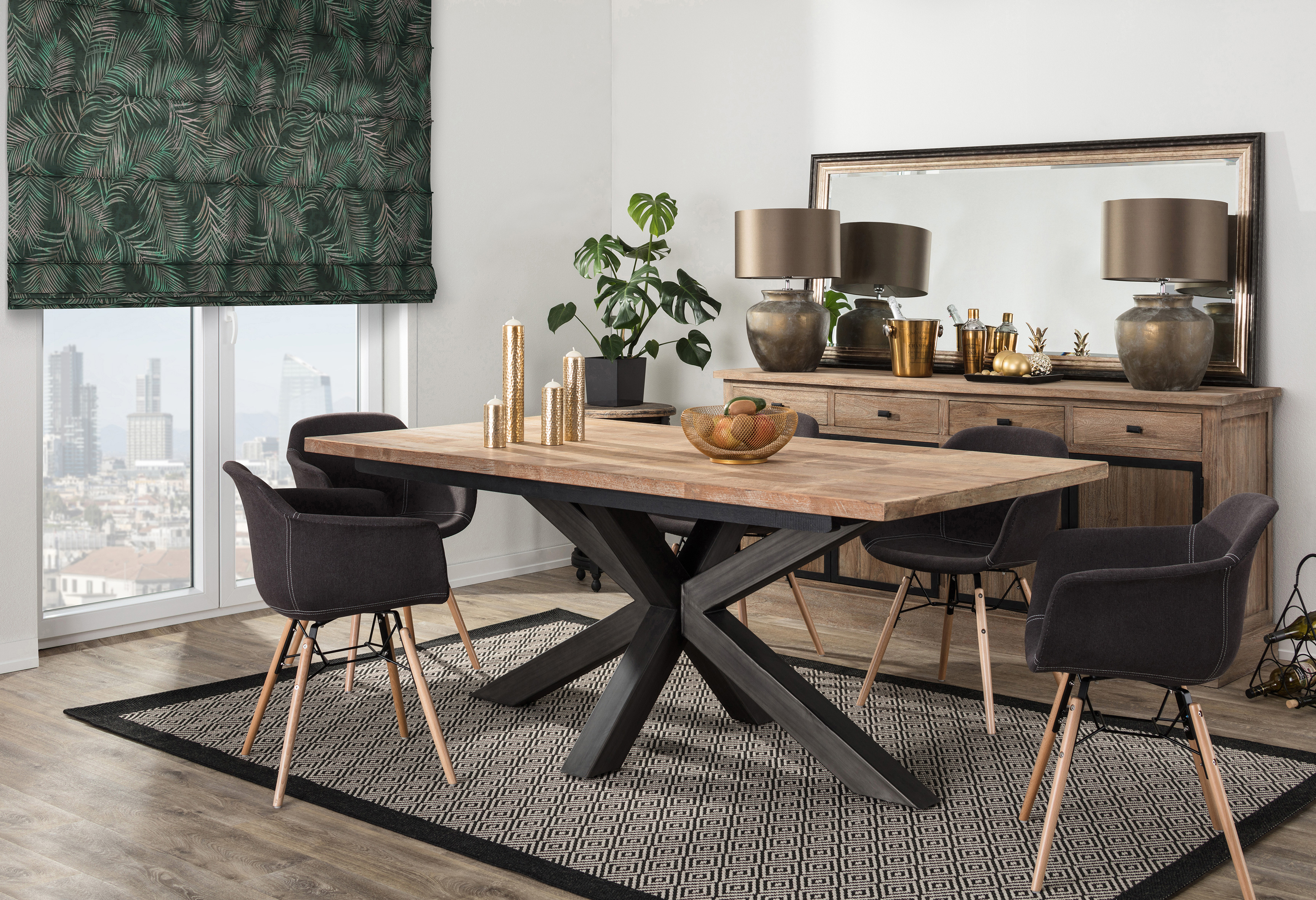 Dining room Rustic & Tropical