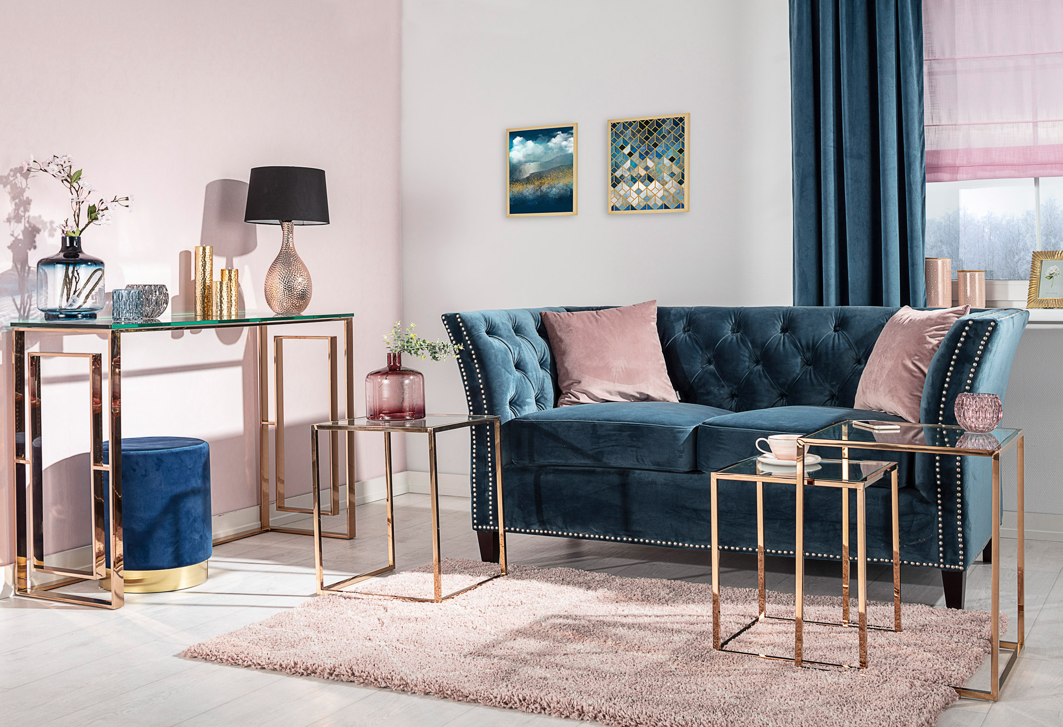 Velvet Elegance Living Room