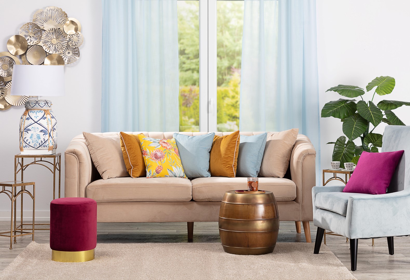 Living Room Smart Boho
