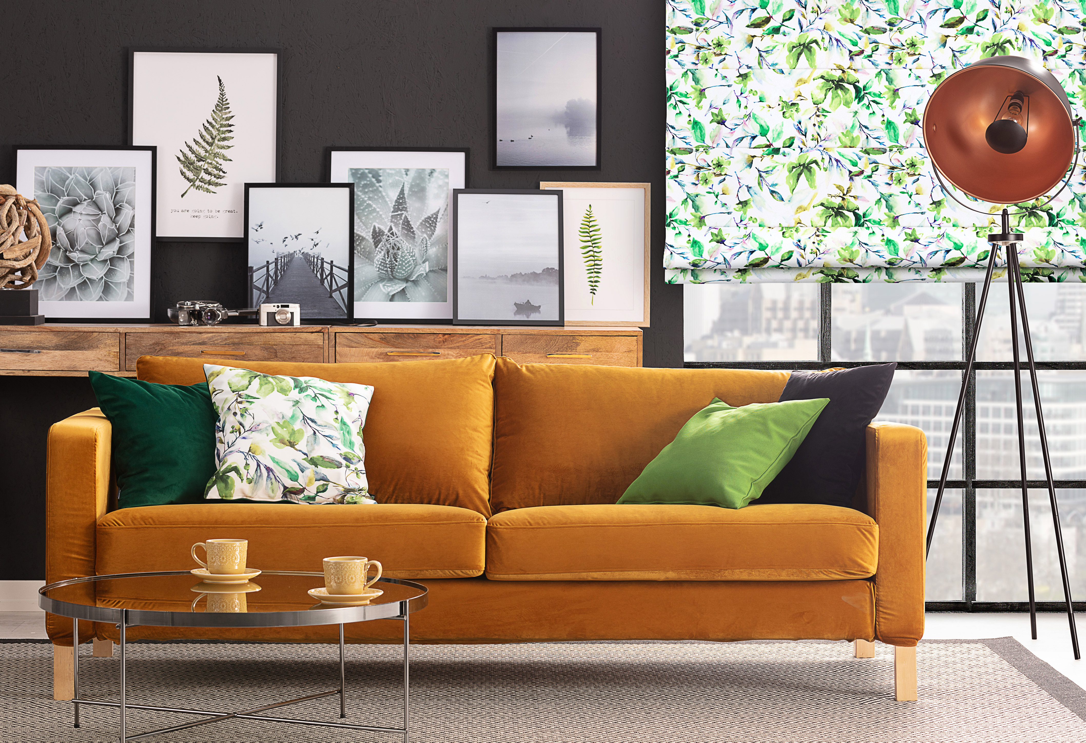 Mustard Living Room