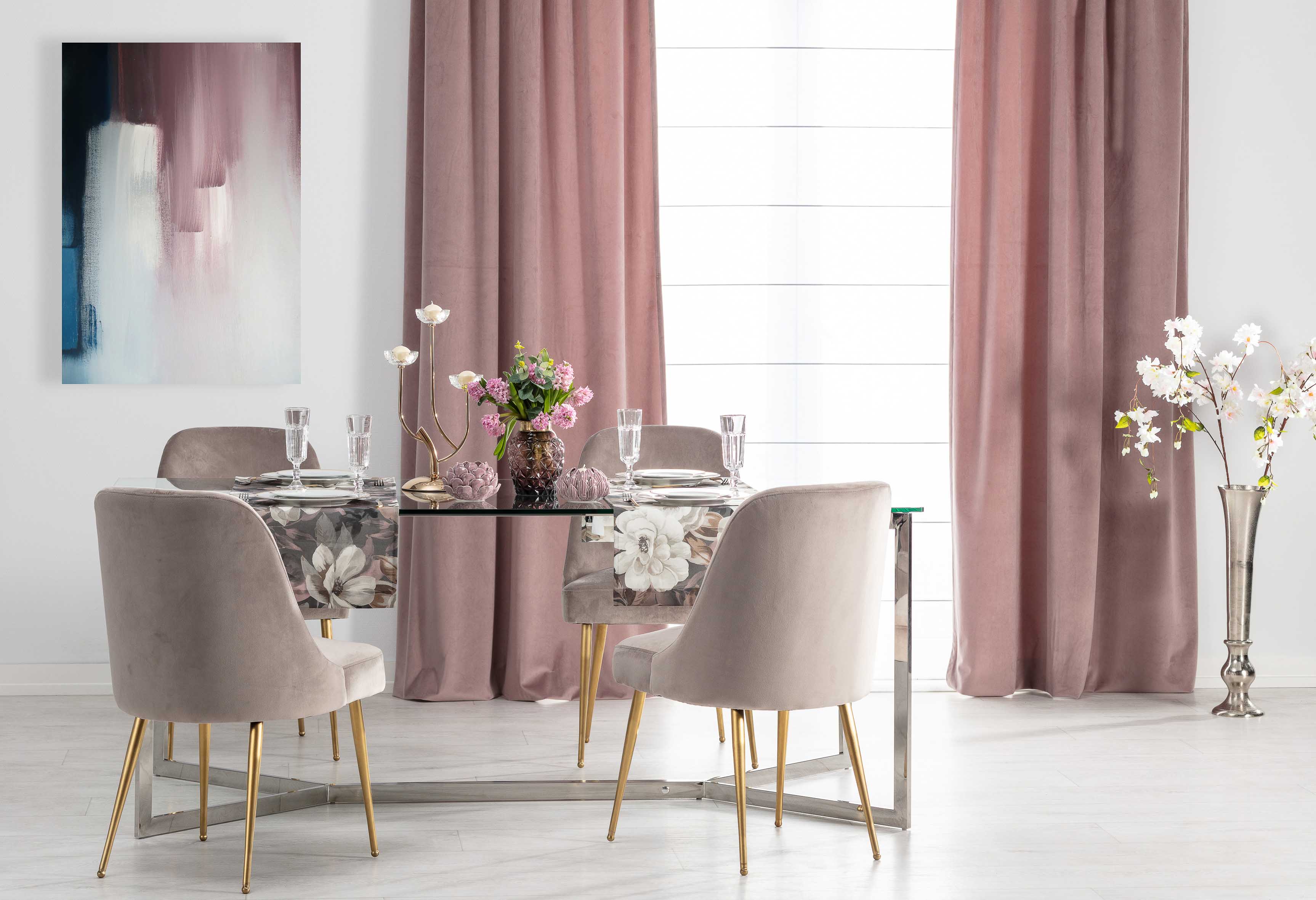 Dusty Pink Dining Room