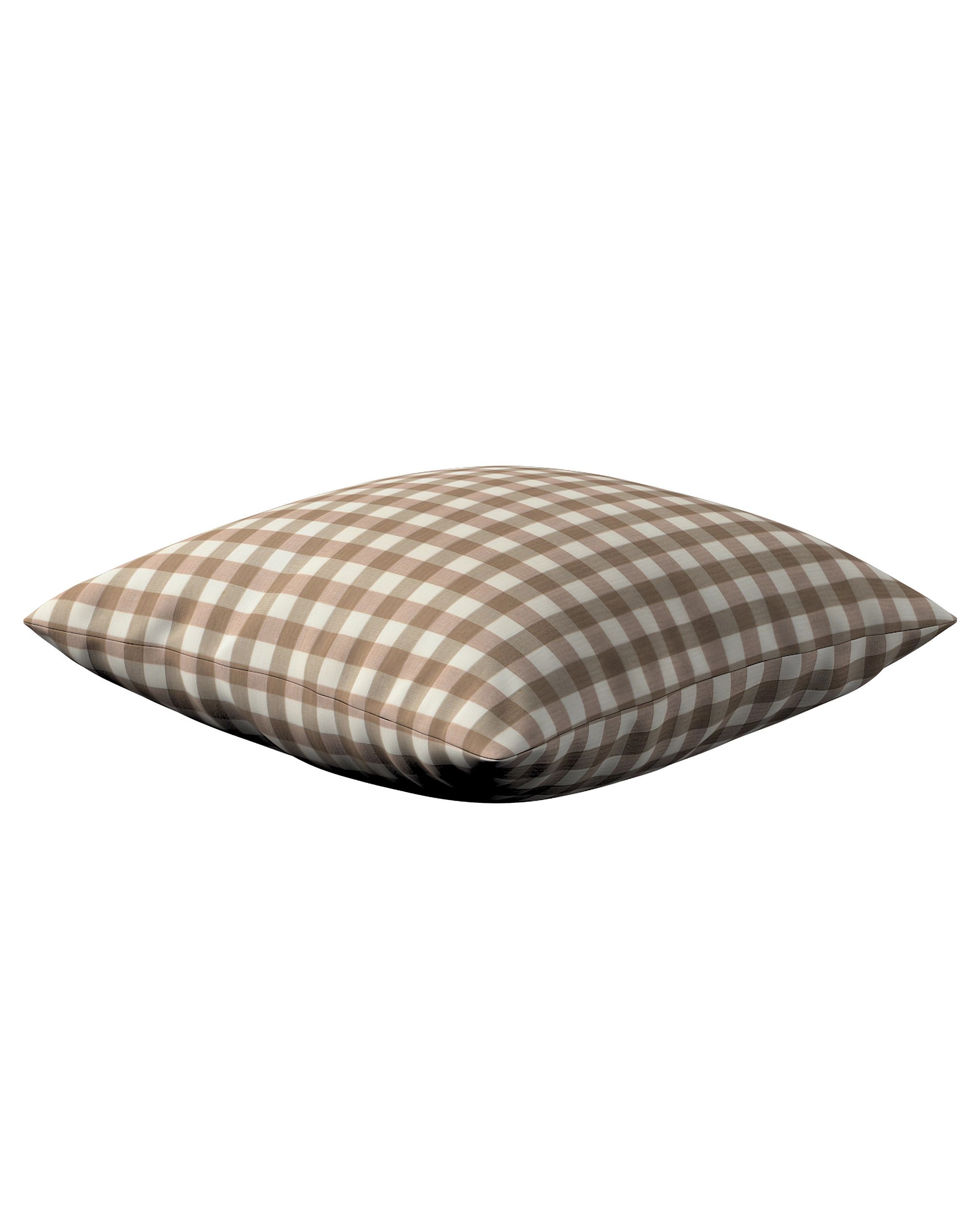 Kinga cushion cover product colour beige fabric patterned (hover)