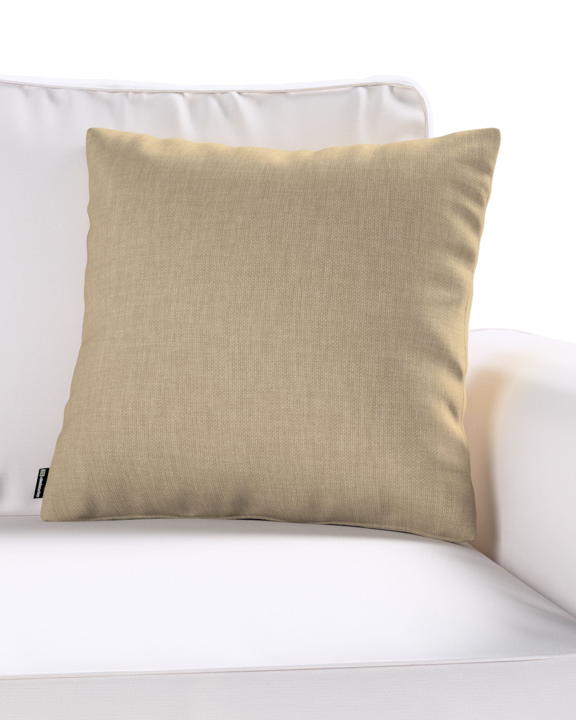 Kinga cushion cover product colour beige fabric structured (hover)