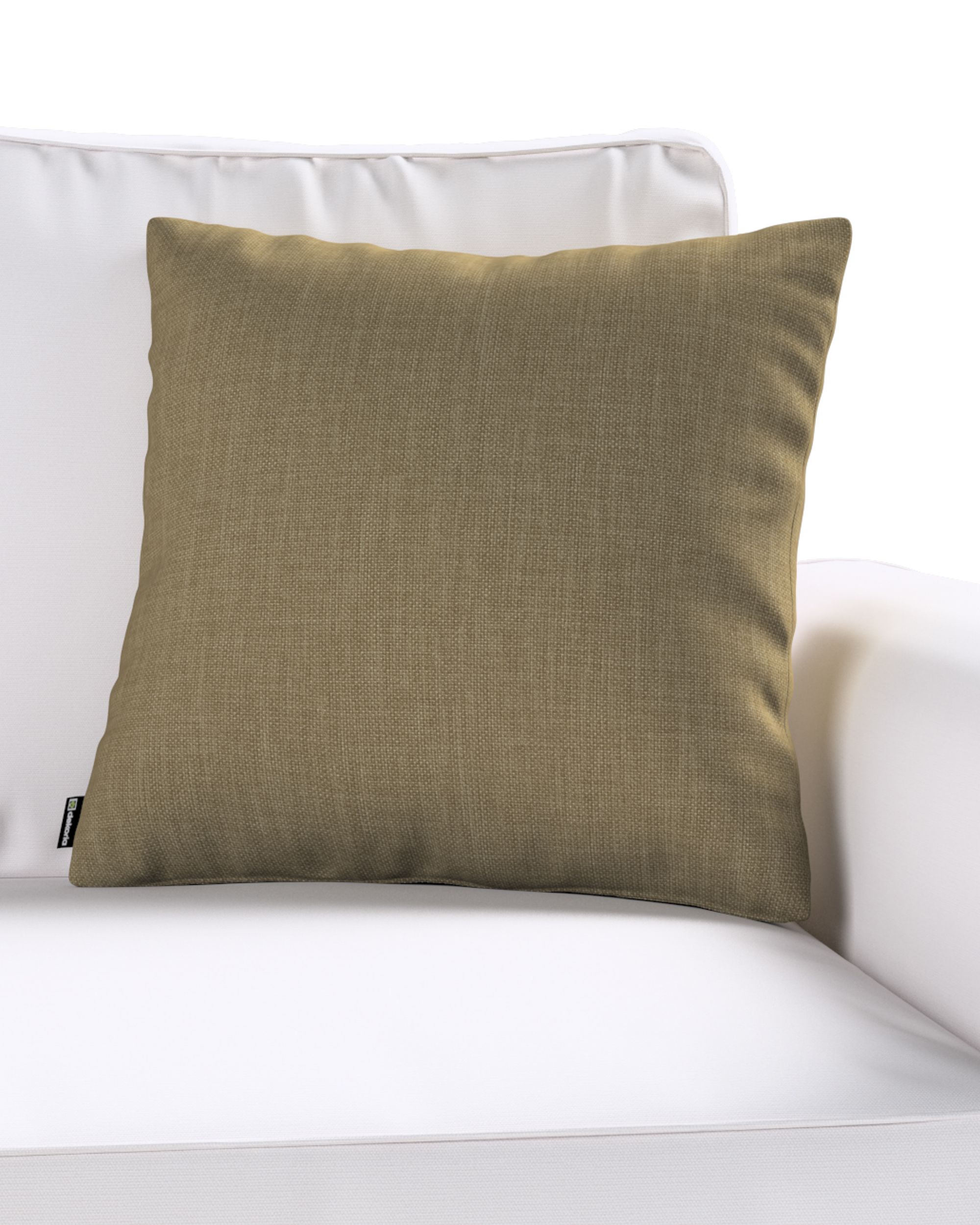 Kinga cushion cover product colour brown fabric structured (hover)