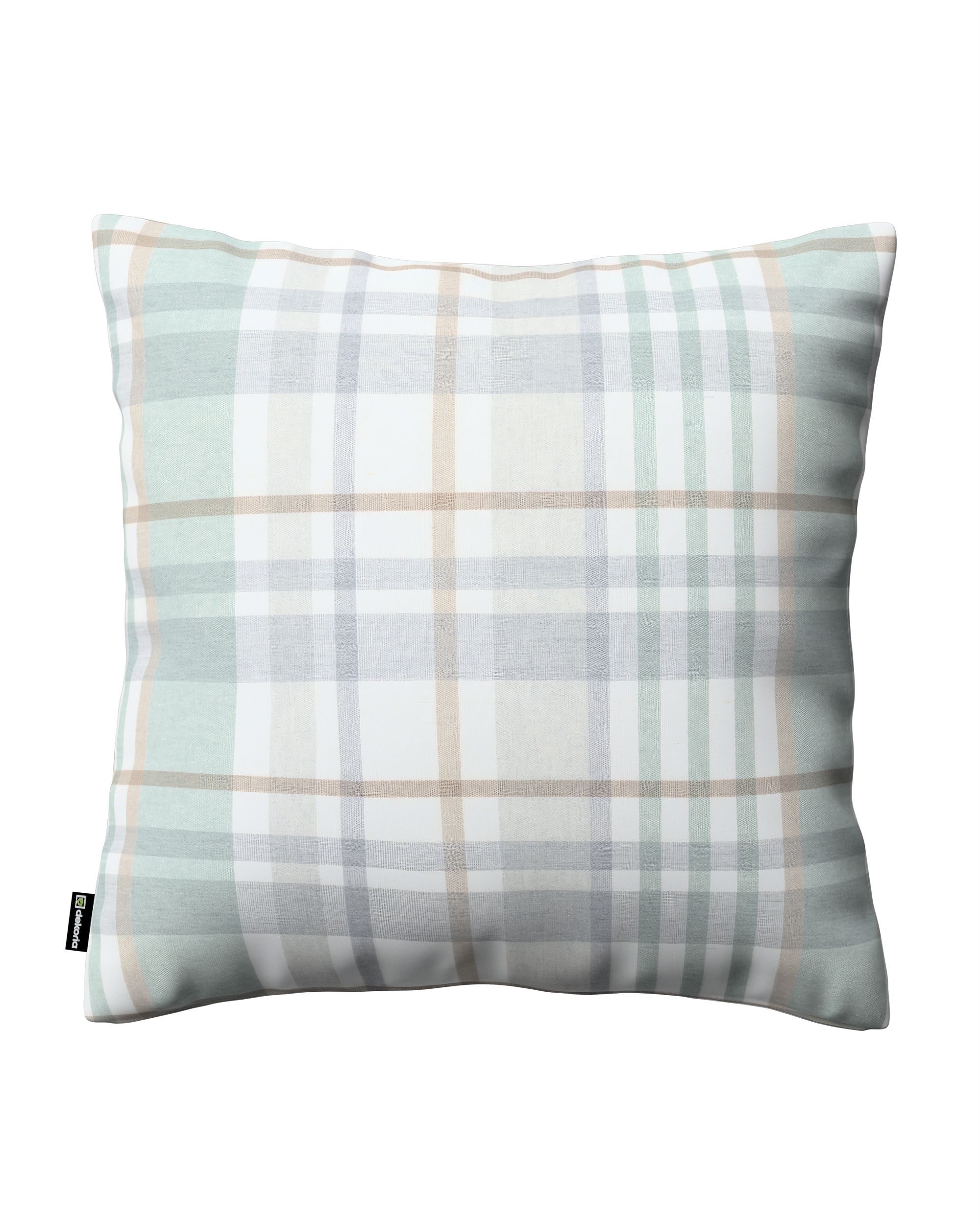 Kinga cushion cover product colour green fabric patterned