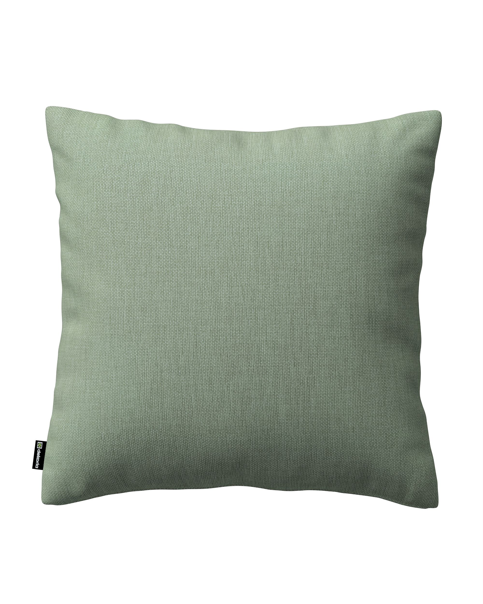 Kinga cushion cover product colour green fabric structured