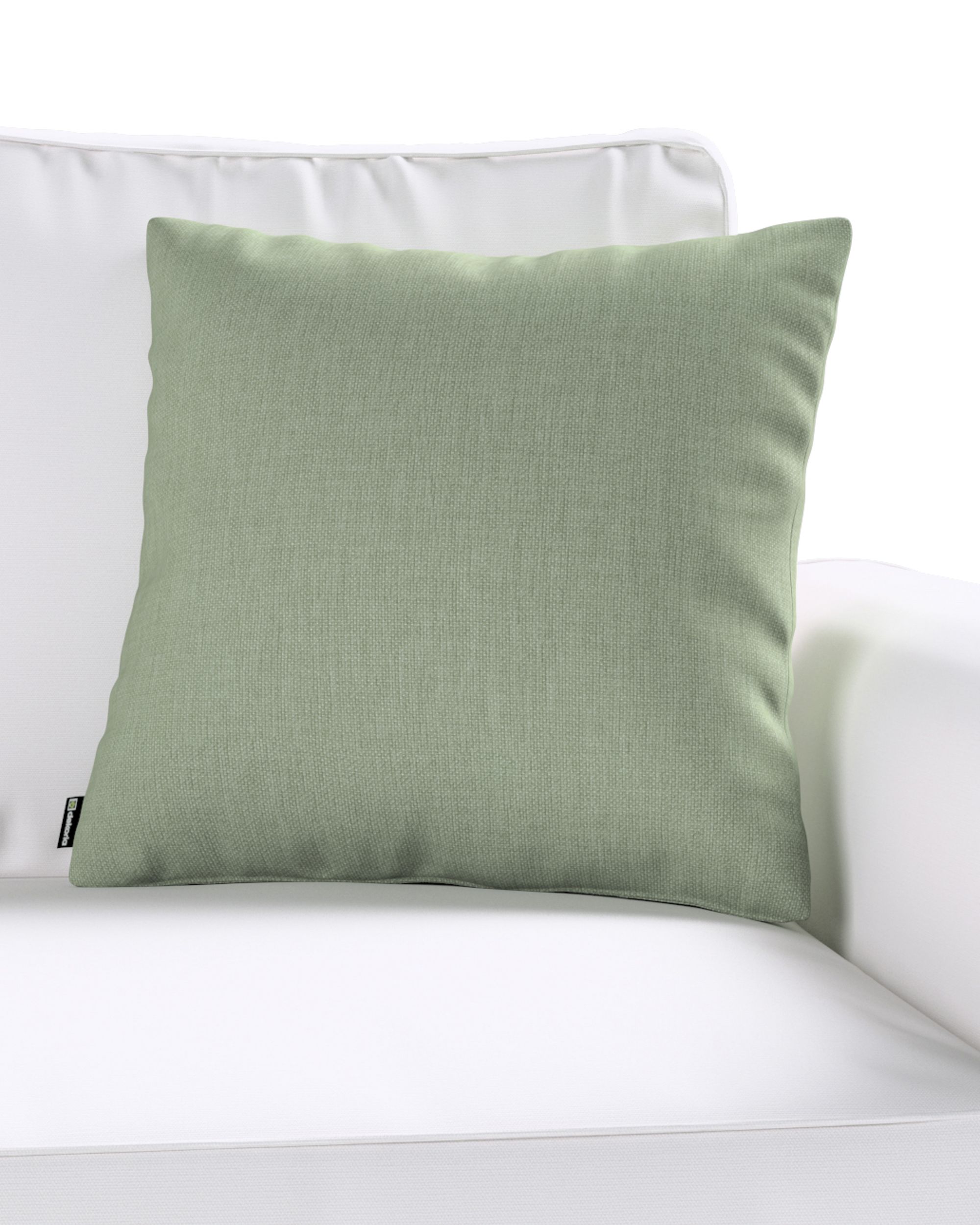 Kinga cushion cover product colour green fabric structured (hover)