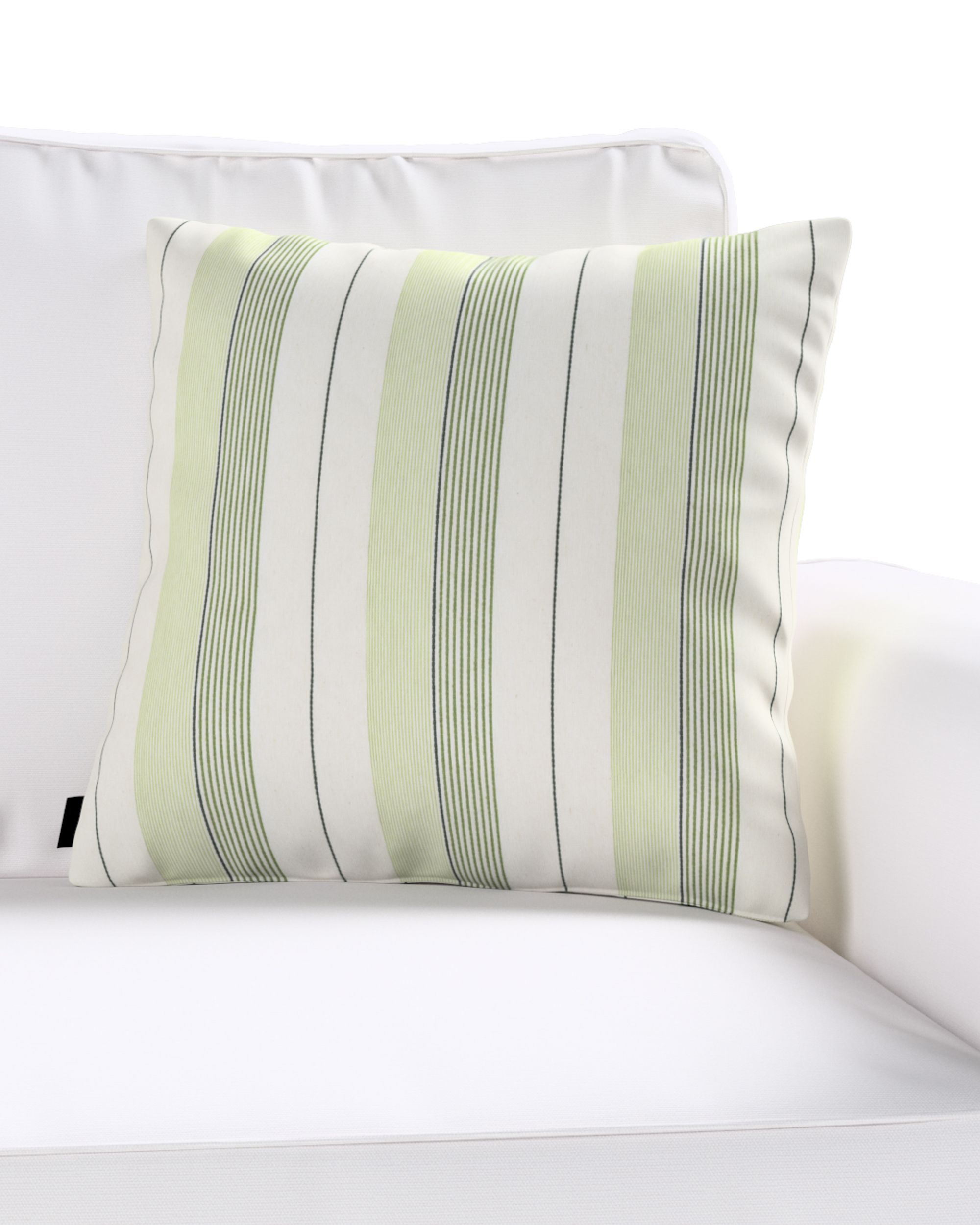 Kinga cushion cover product colour green fabric structured, patterned (hover)