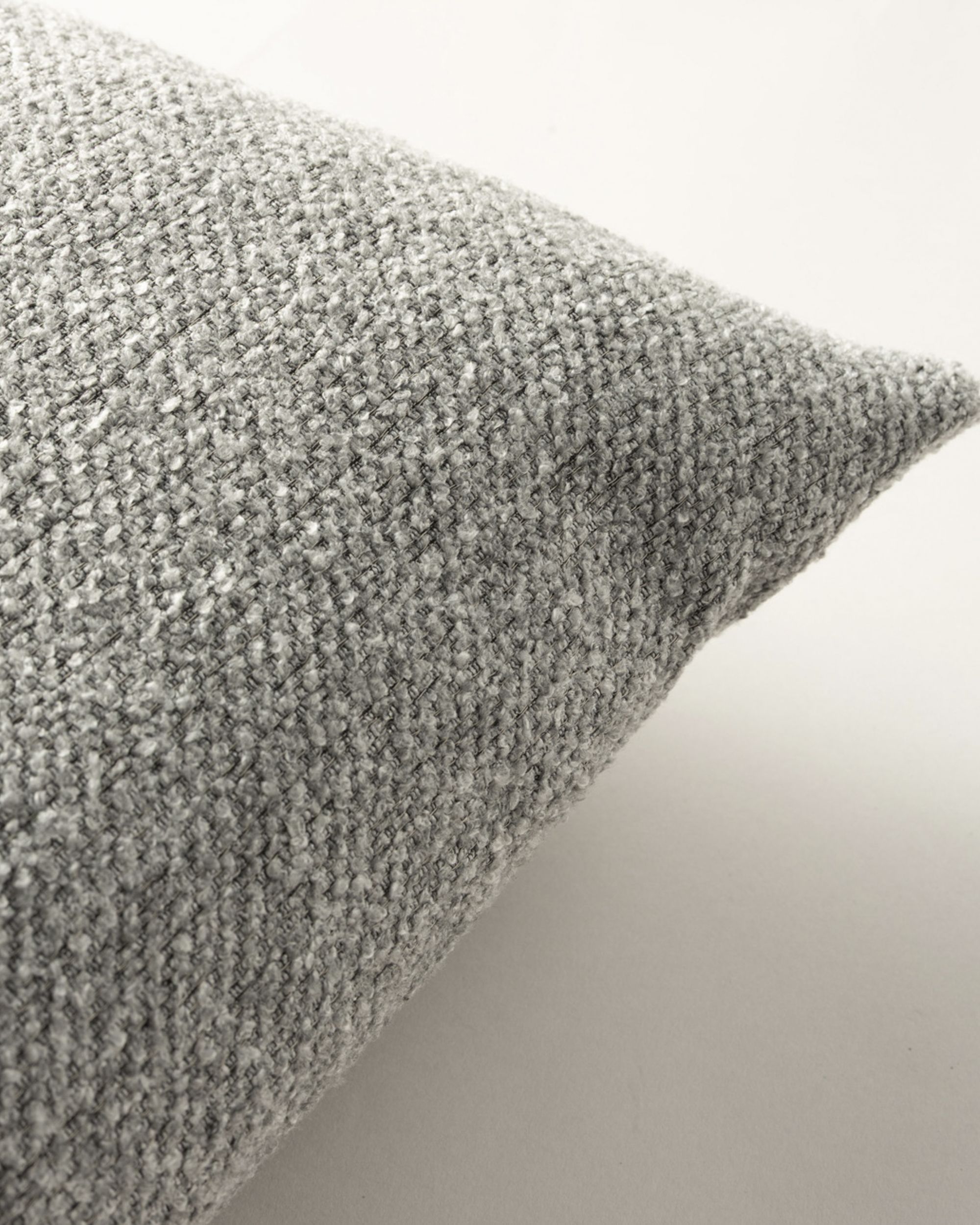 Kinga cushion cover product colour grey fabric structured (hover)