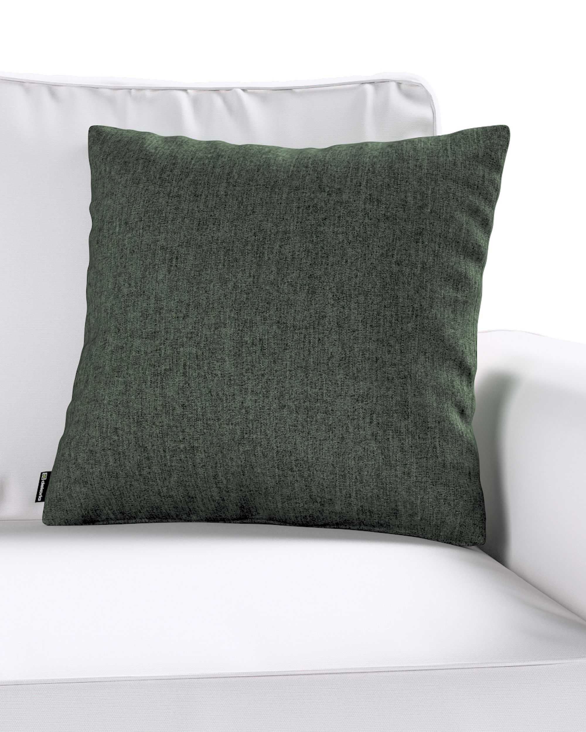 Kinga cushion cover product colour green fabric structured (hover)
