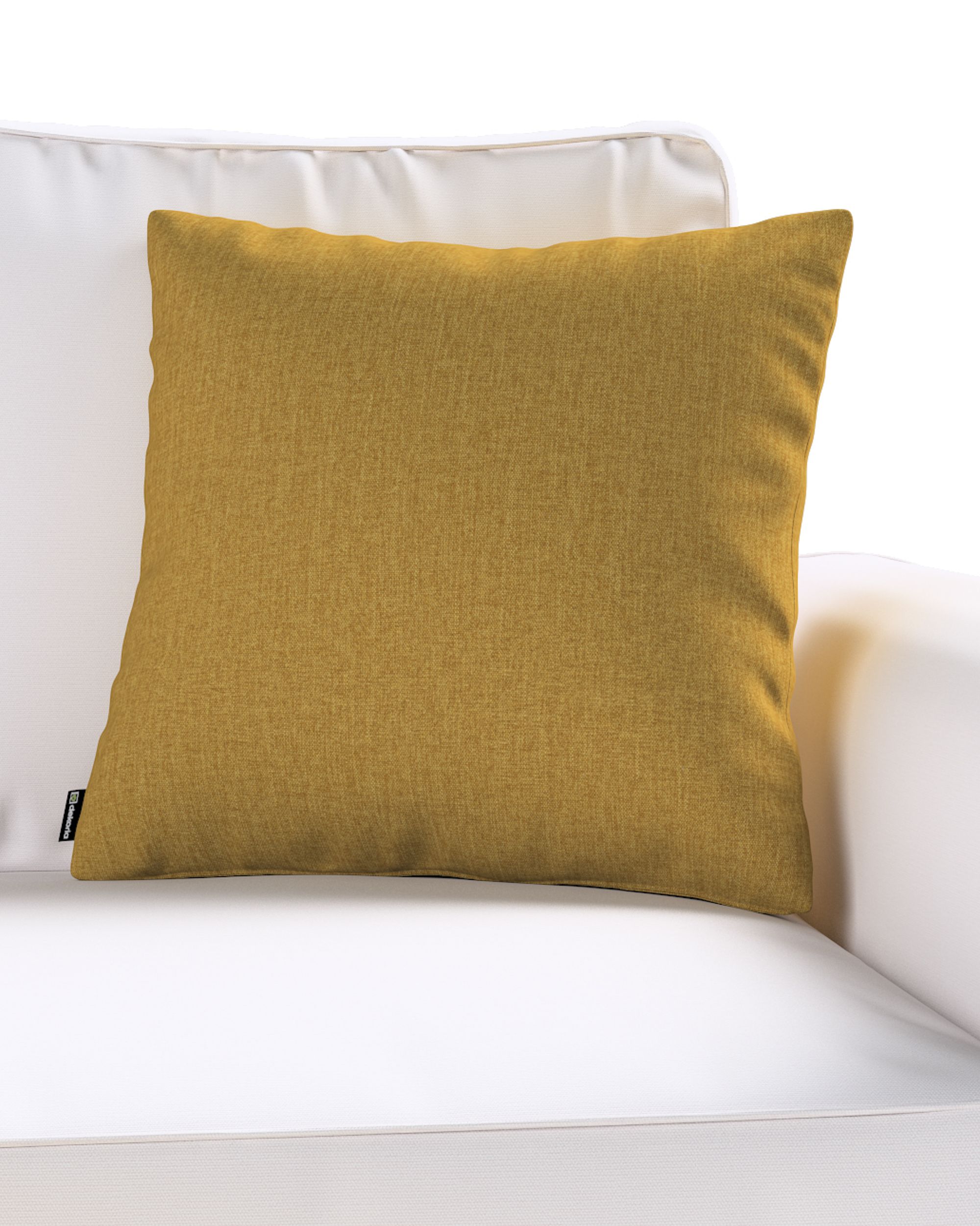 Kinga cushion cover product colour yellow fabric structured (hover)