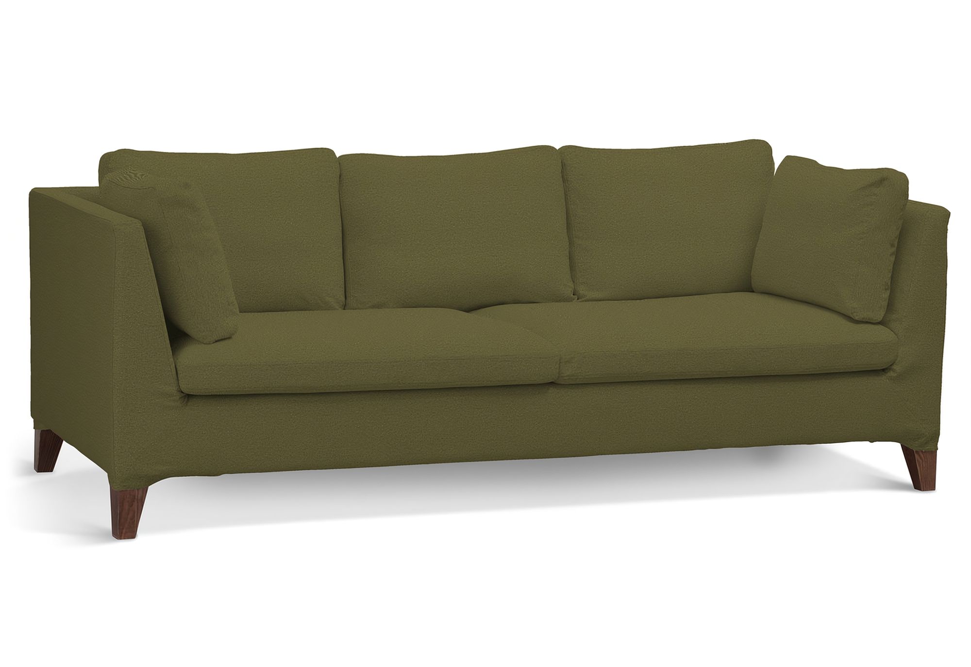 Stockholm 3-seater sofa cover product colour green fabric structured