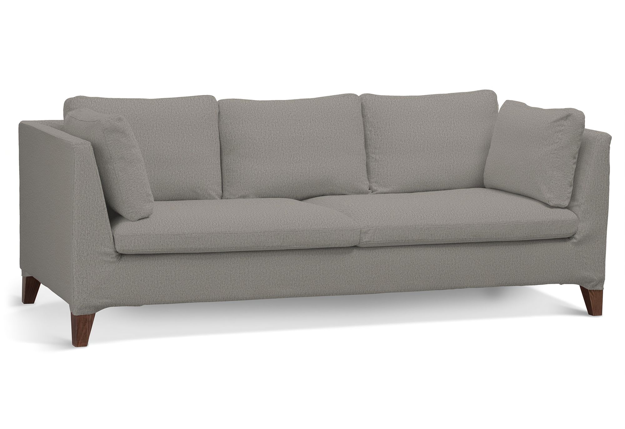 Stockholm 3-seater sofa cover product colour grey fabric structured