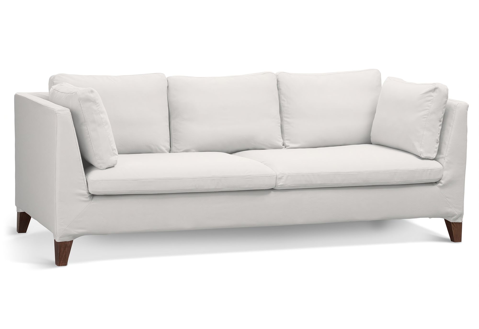 Stockholm 3-seater sofa cover product colour white