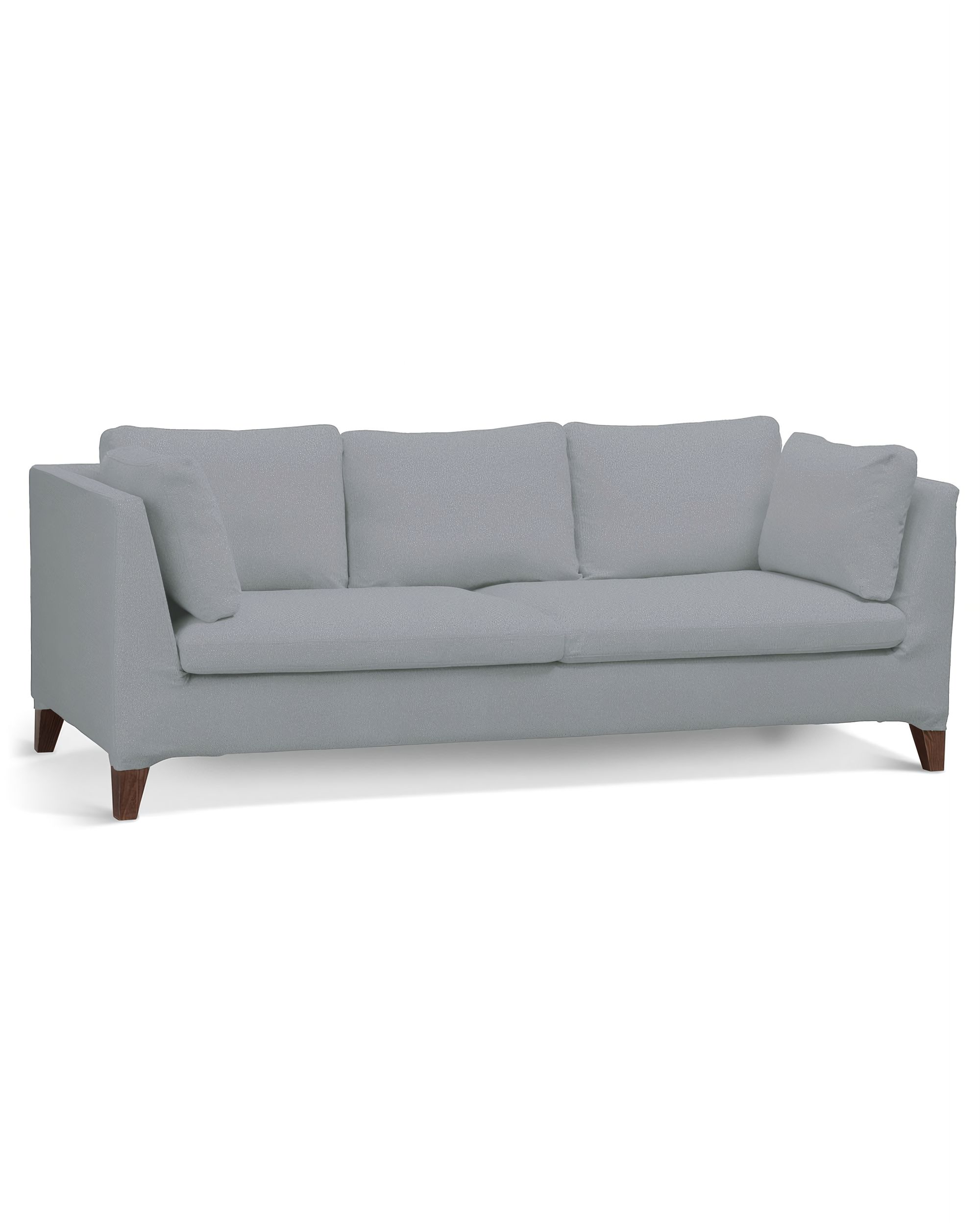 Stockholm 3-seater sofa cover product colour grey fabric structured