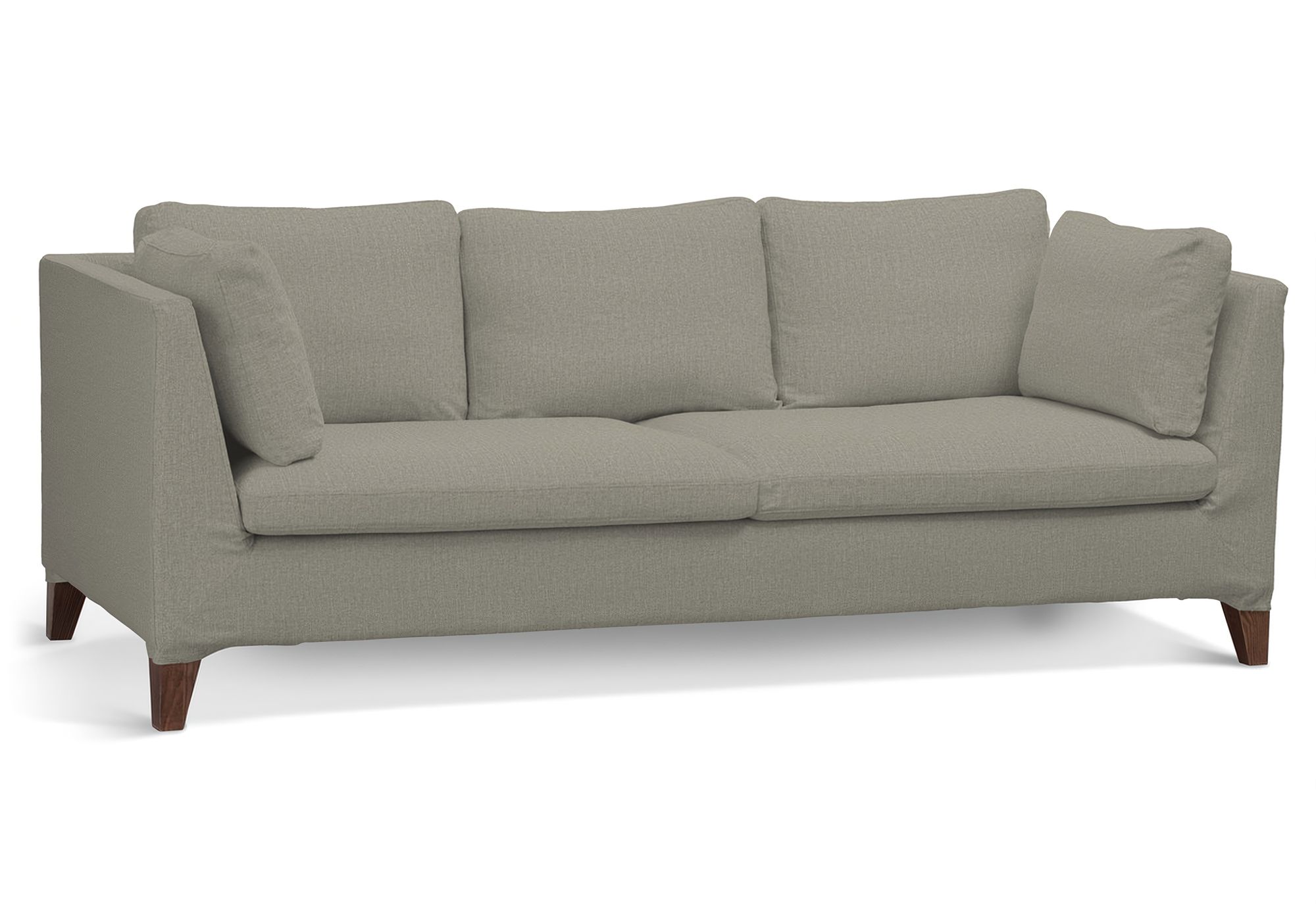 Stockholm 3-seater sofa cover product colour beige fabric structured