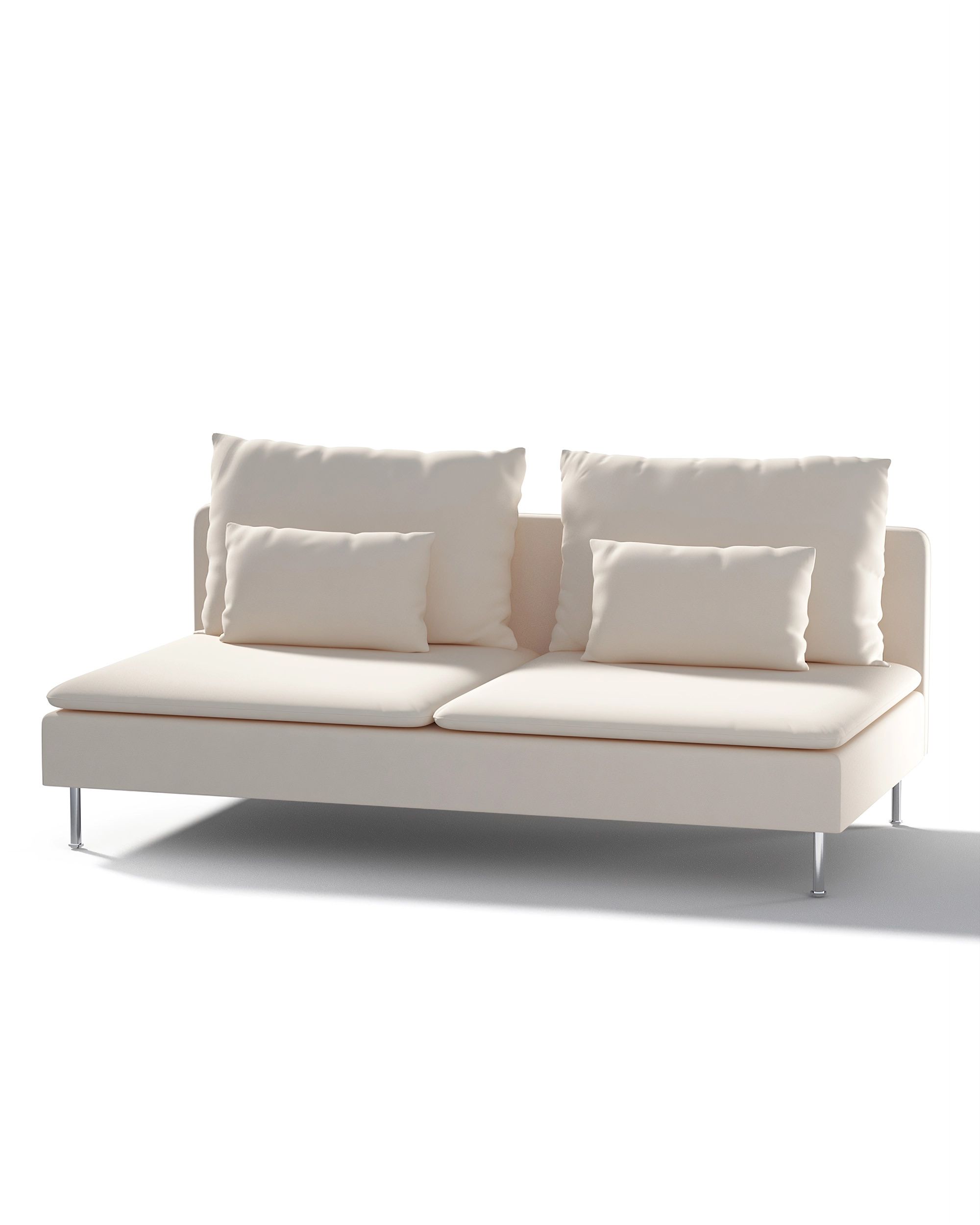 Söderhamn 3-seater section, non-convertible product colour beige fabric structured