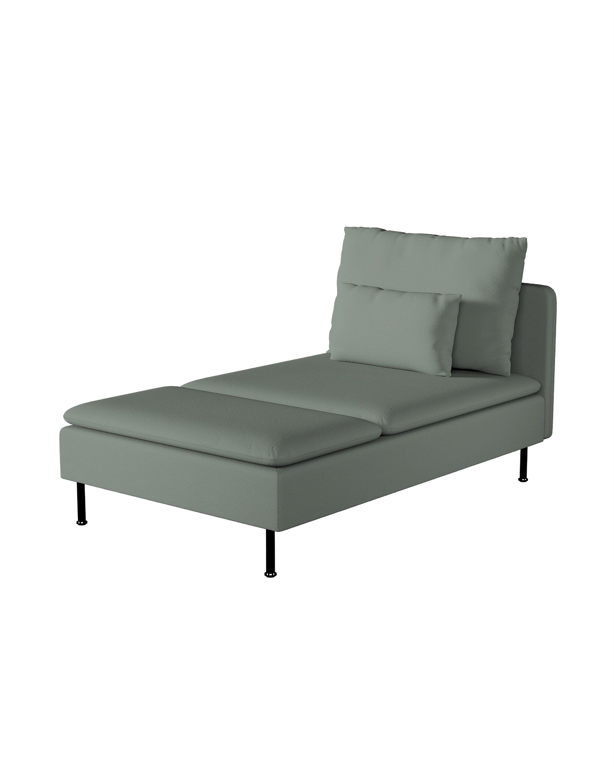Söderhamn chaise longue product colour green fabric structured