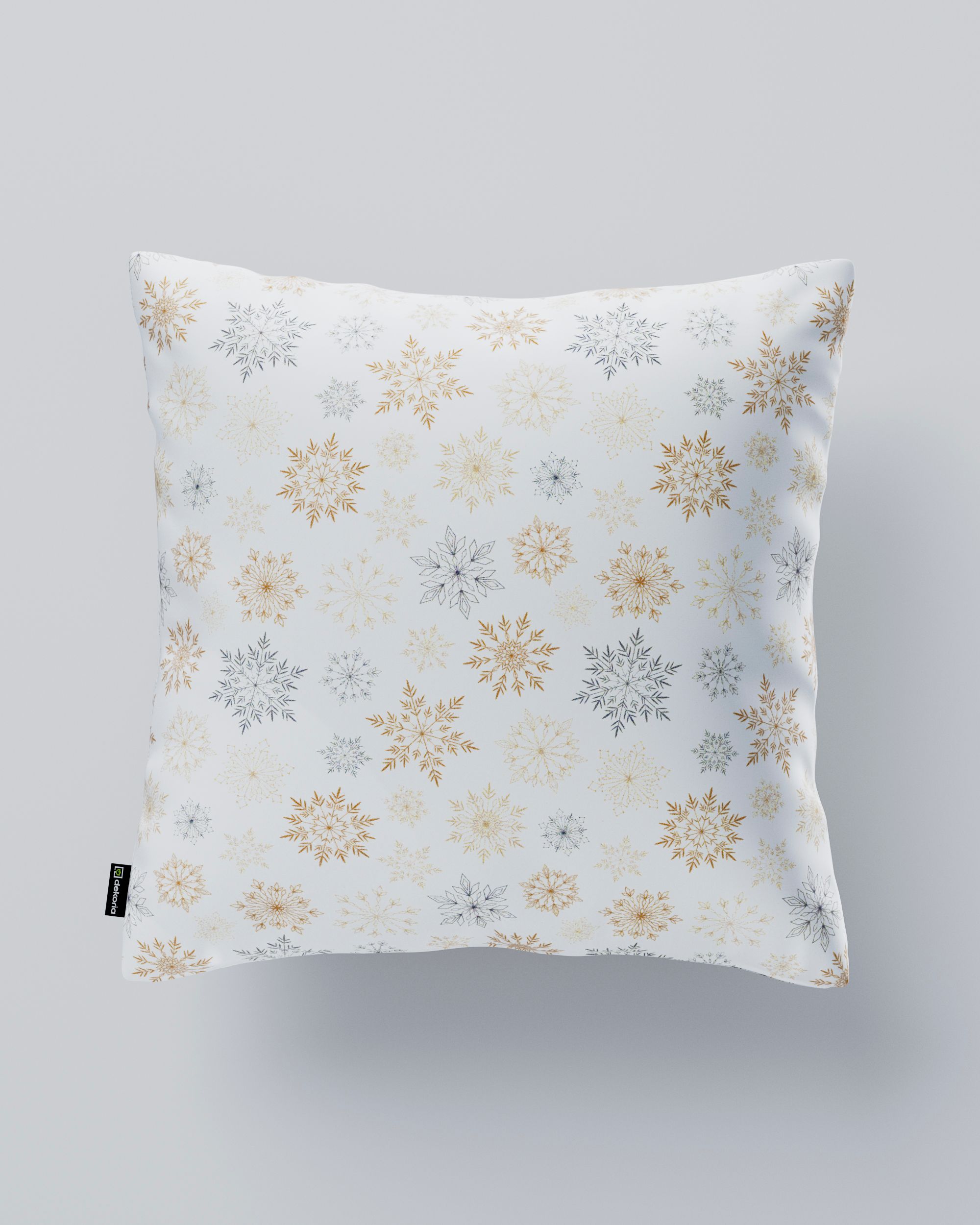 Kinga cushion cover product colour white fabric patterned (hover)