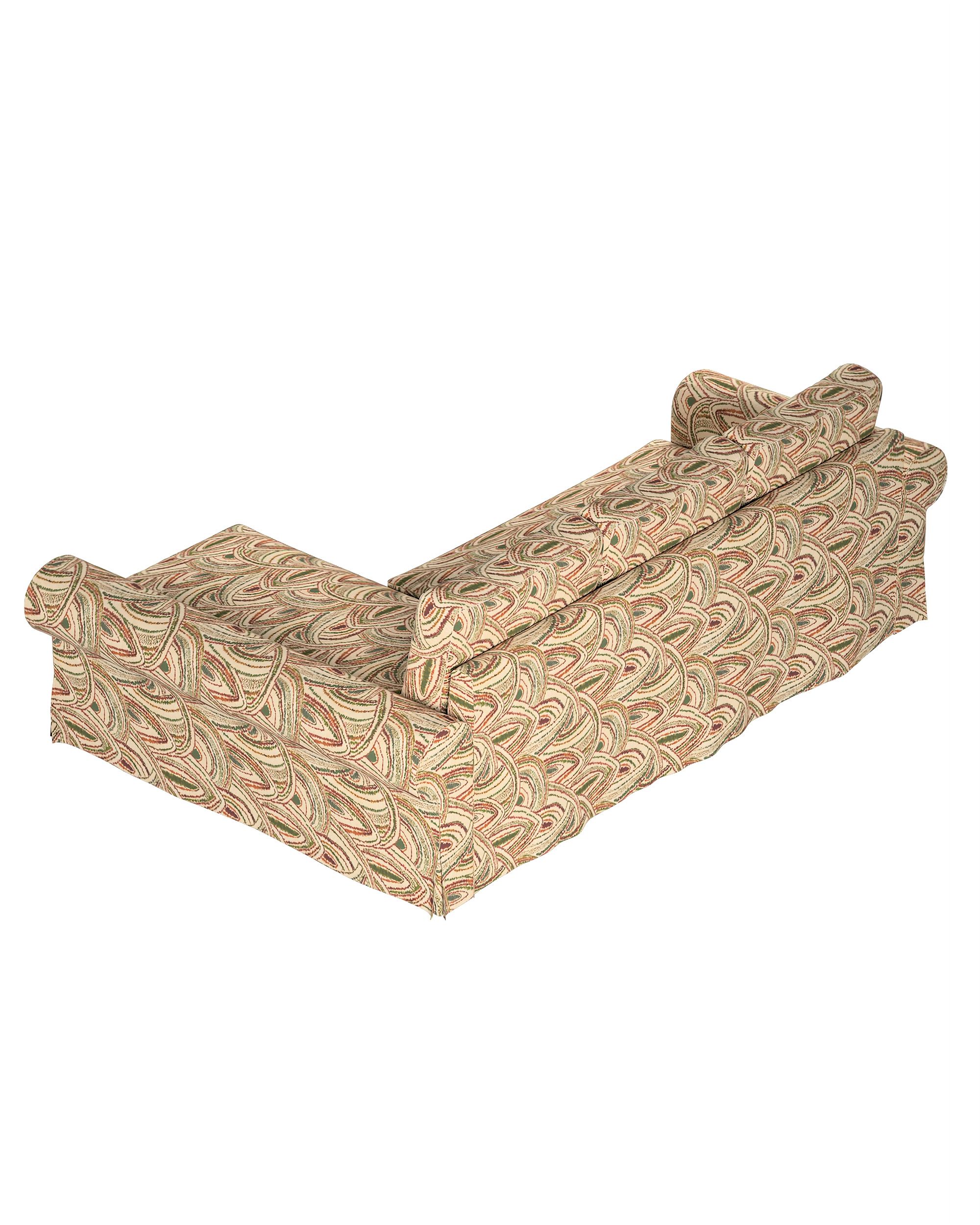Backabro sofa bed with chaise longue cover product colour multicolour fabric structured, patterned (hover)