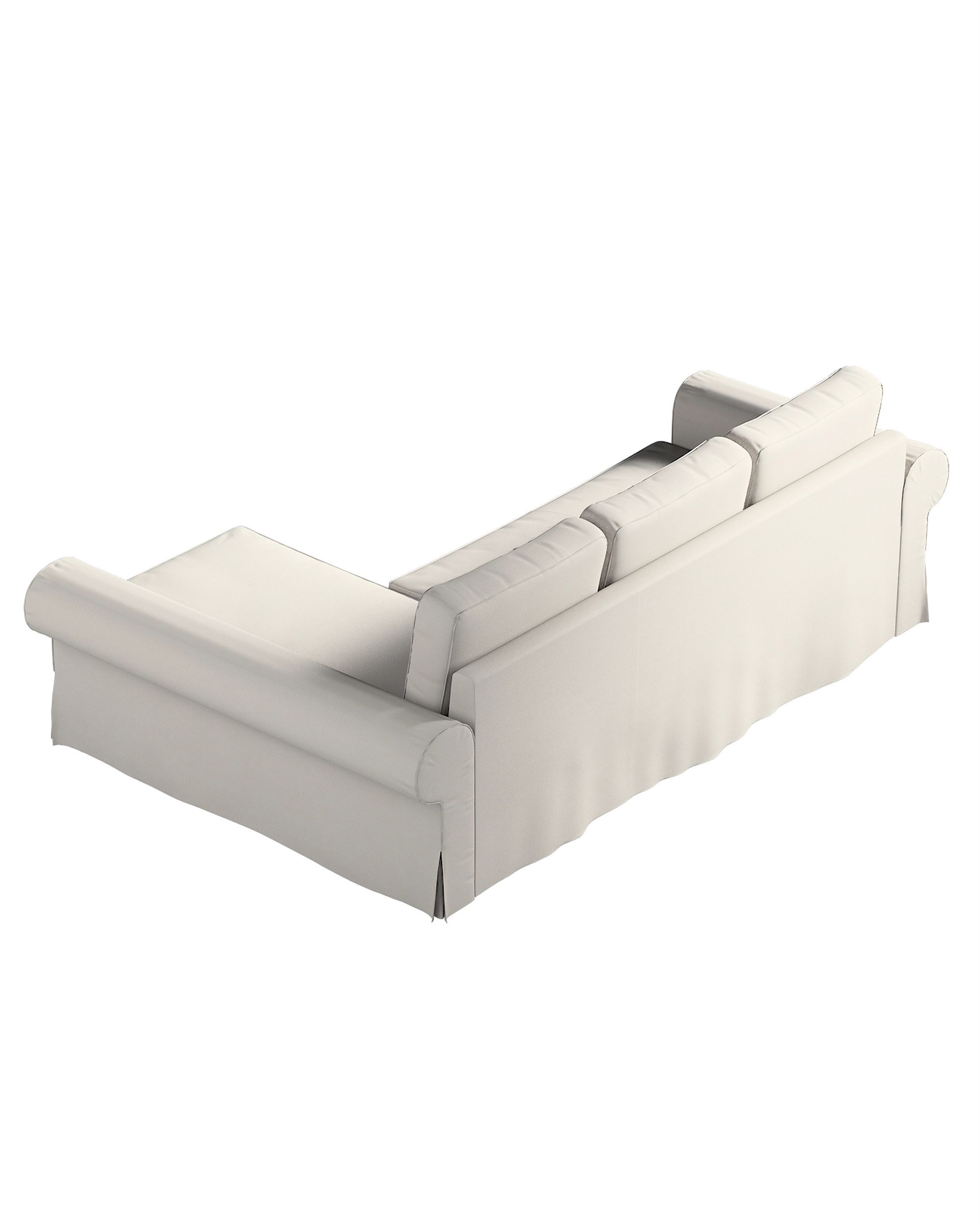 Backabro sofa bed with chaise longue cover product colour grey fabric structured (hover)