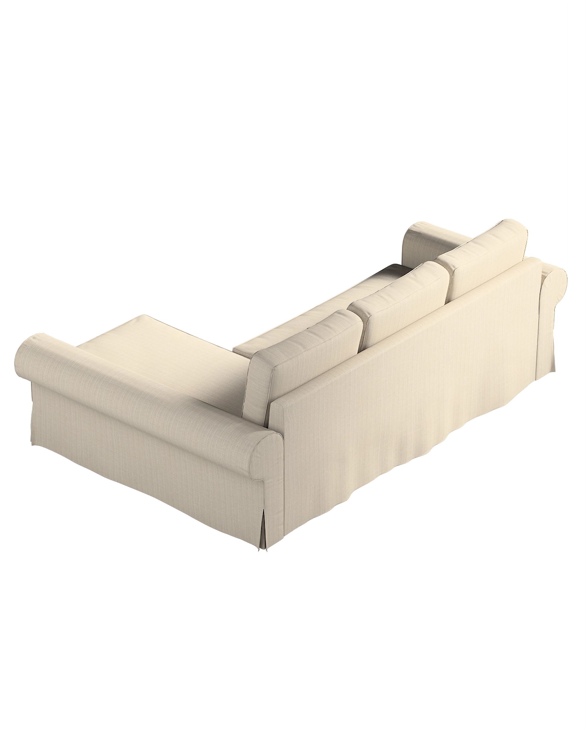 Backabro sofa bed with chaise longue cover product colour beige fabric structured (hover)