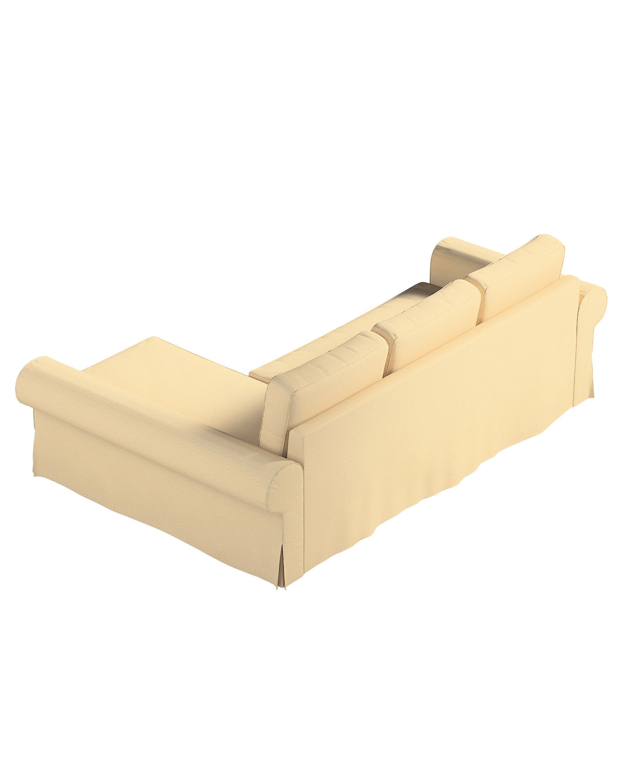 Backabro sofa bed with chaise longue cover product colour beige fabric gloss, structured (hover)