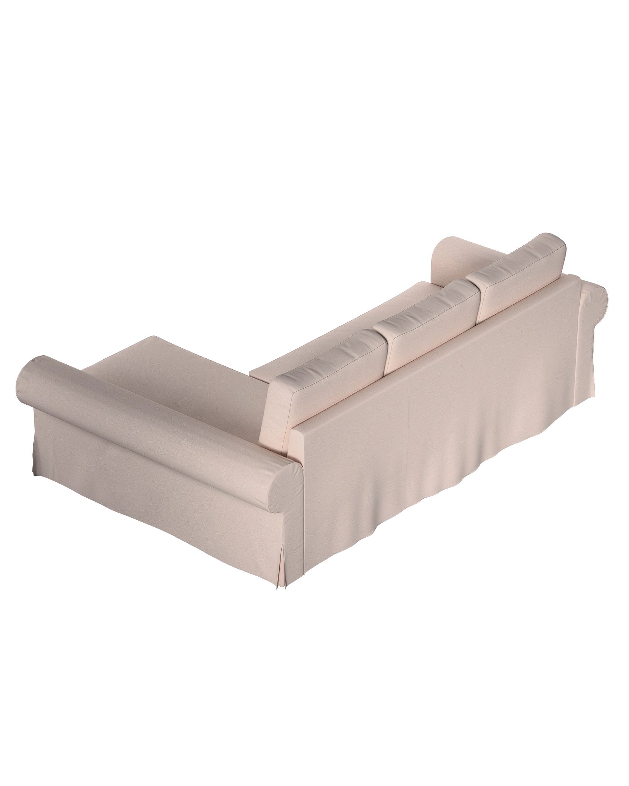 Backabro sofa bed with chaise longue cover product colour pink fabric structured (hover)