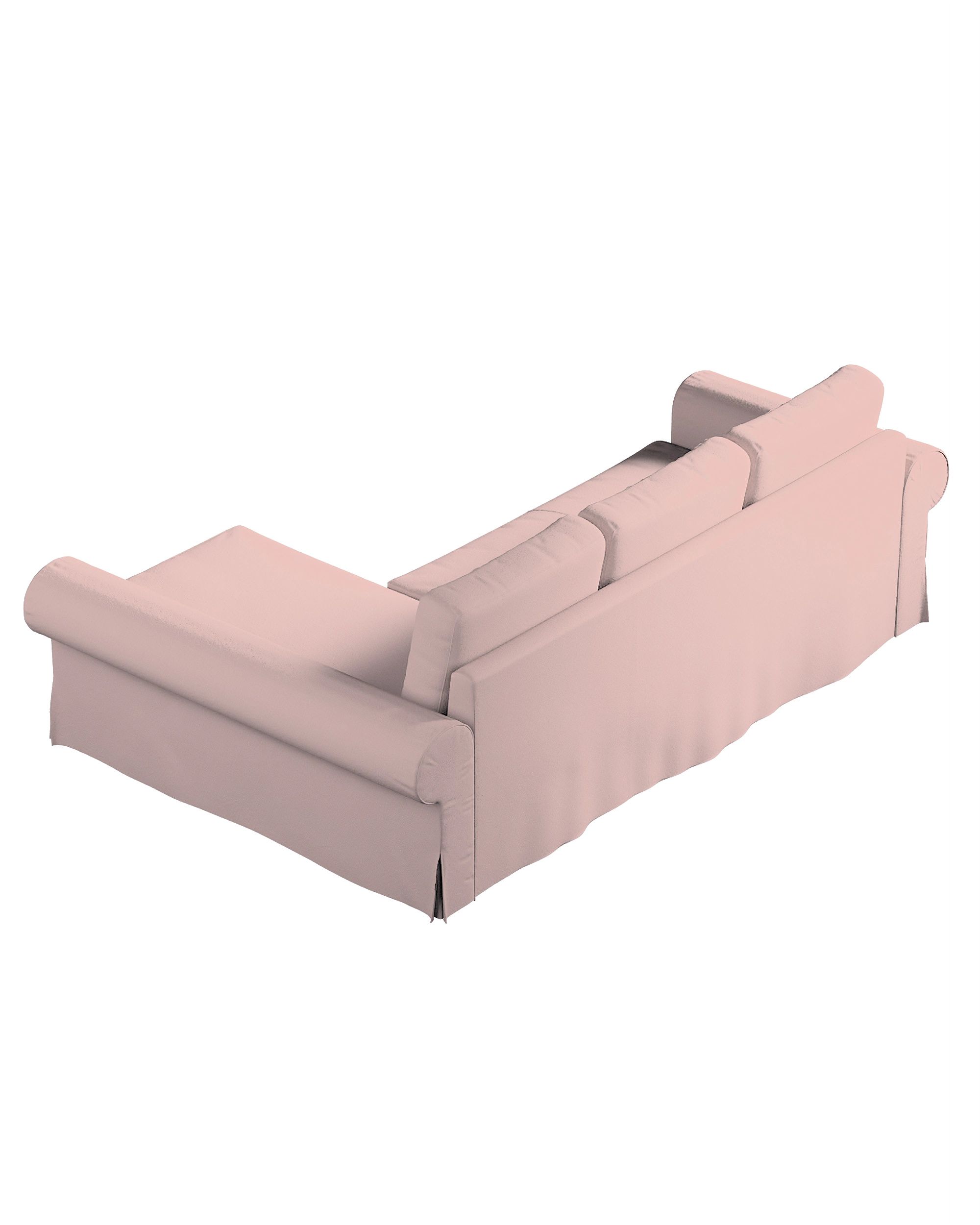 Backabro sofa bed with chaise longue cover product colour pink fabric structured (hover)