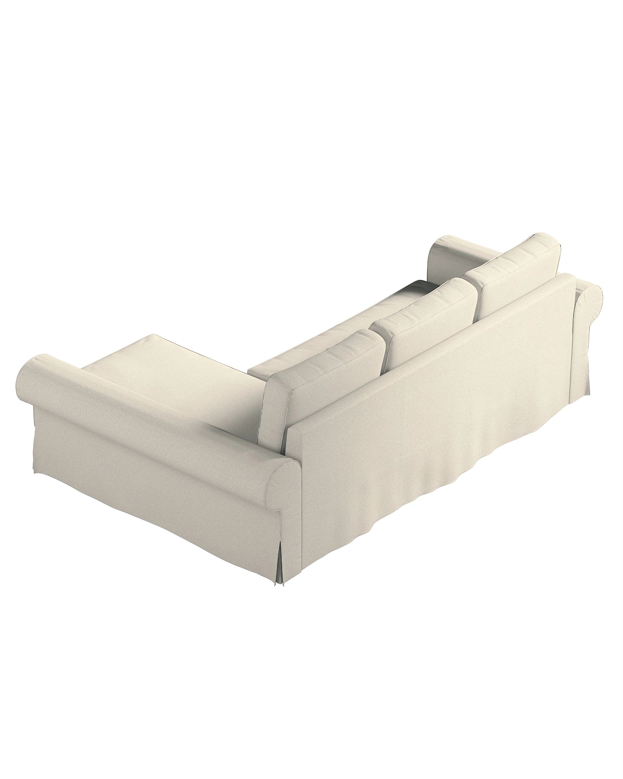 Backabro sofa bed with chaise longue cover product colour beige fabric structured (hover)
