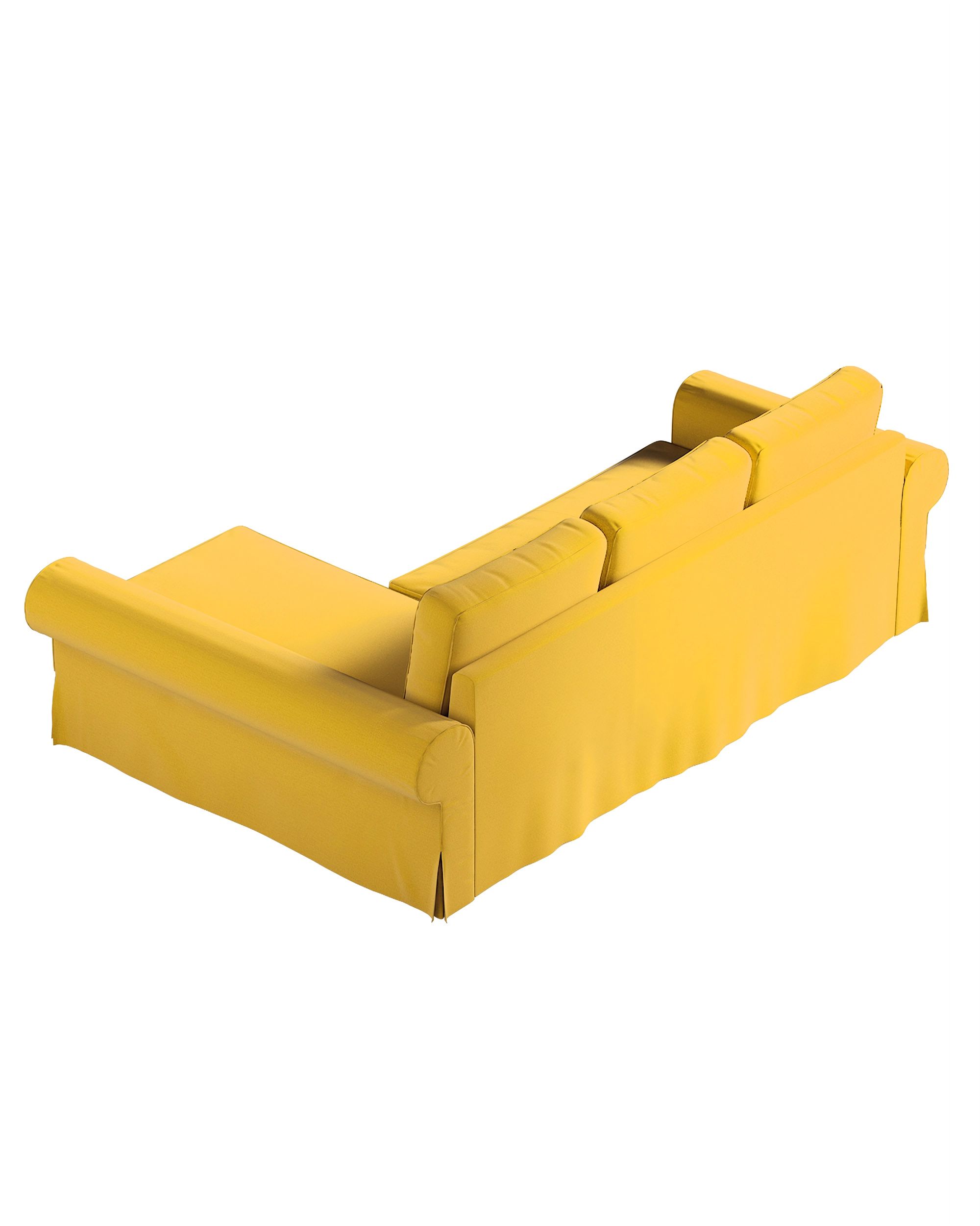 Backabro sofa bed with chaise longue cover product colour yellow fabric velvet (hover)