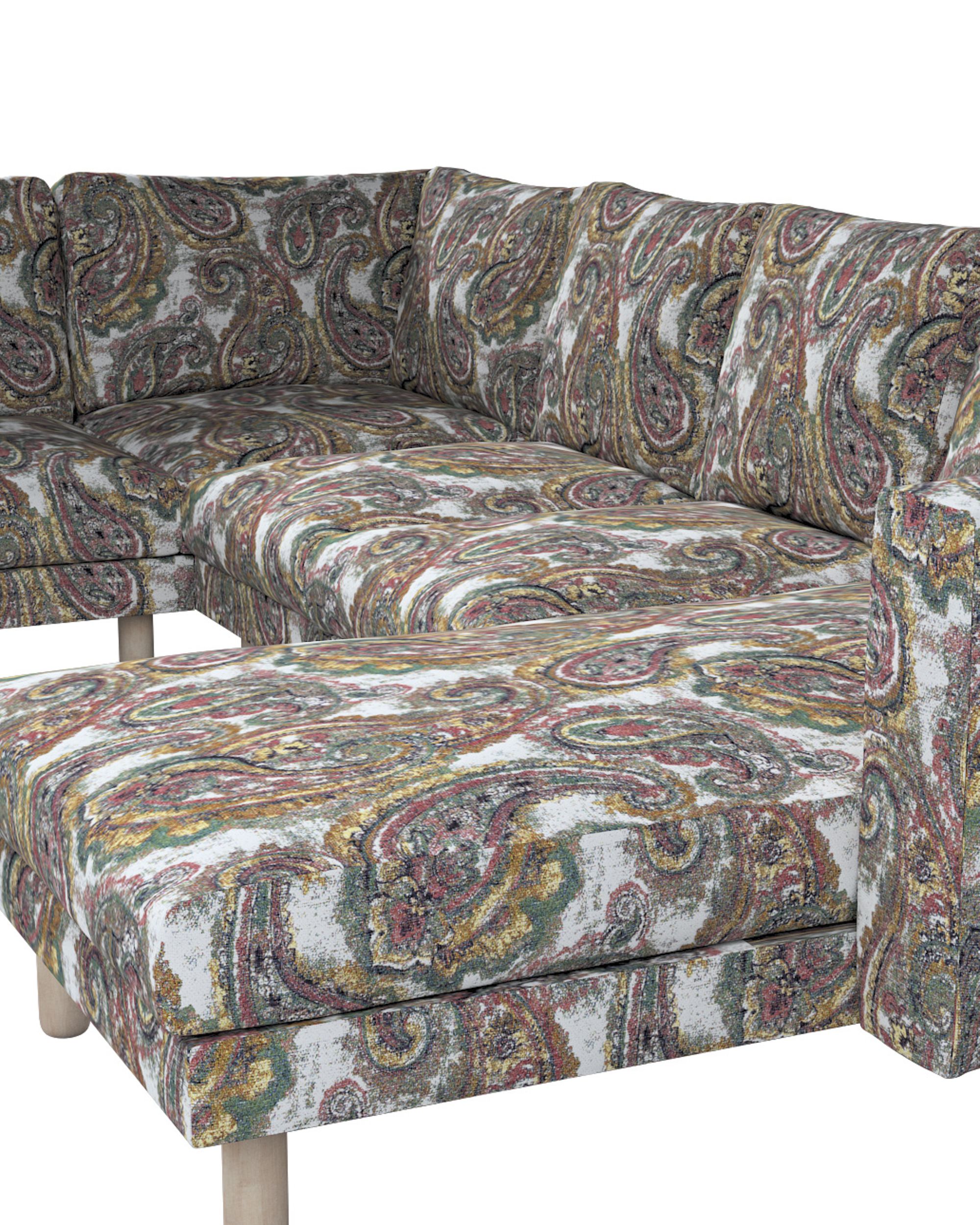 Norsborg 5-seat corner sofa with chaise longue cover product colour multicolour fabric structured, patterned (hover)