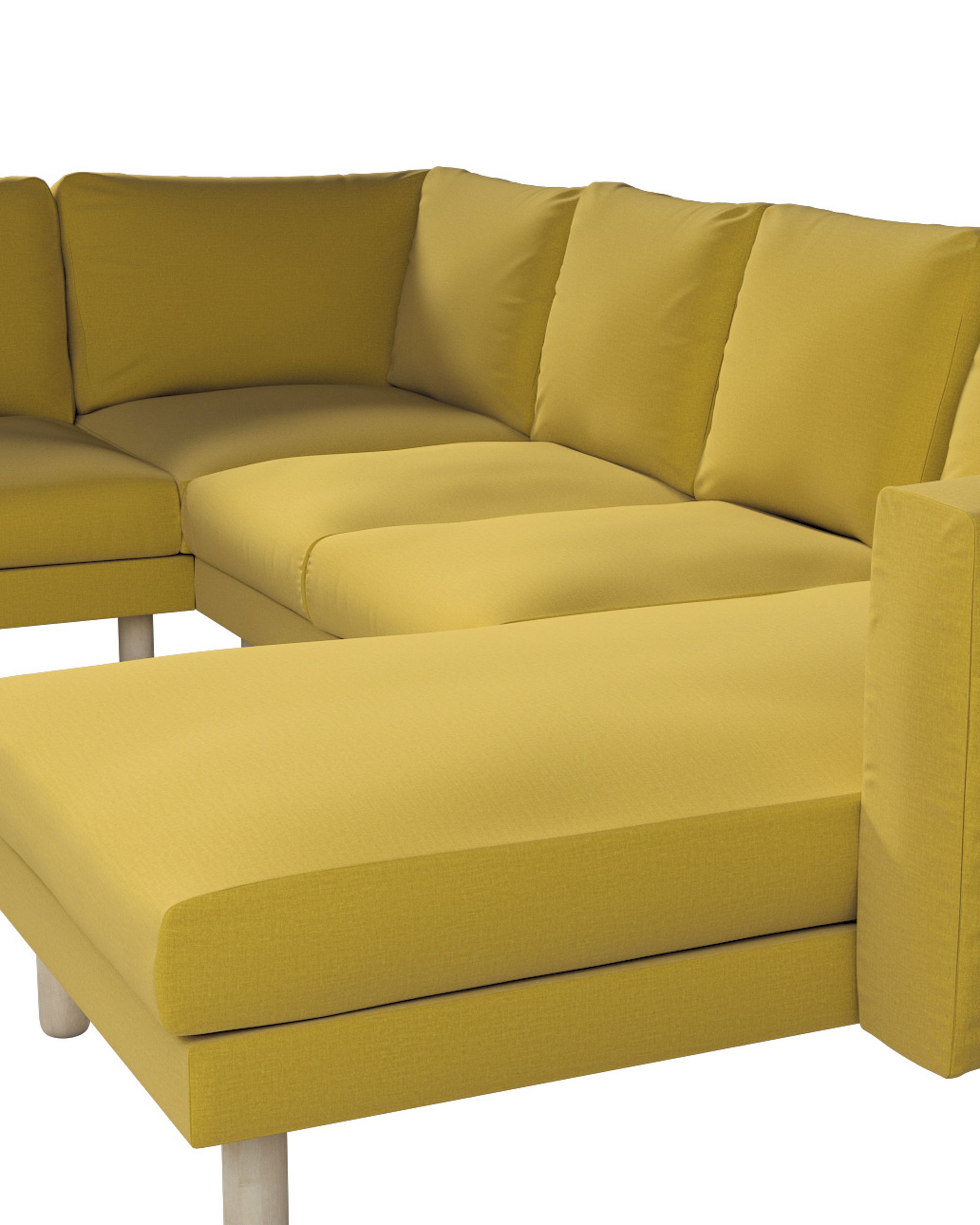 Norsborg 5-seat corner sofa with chaise longue cover product colour yellow fabric velvet (hover)