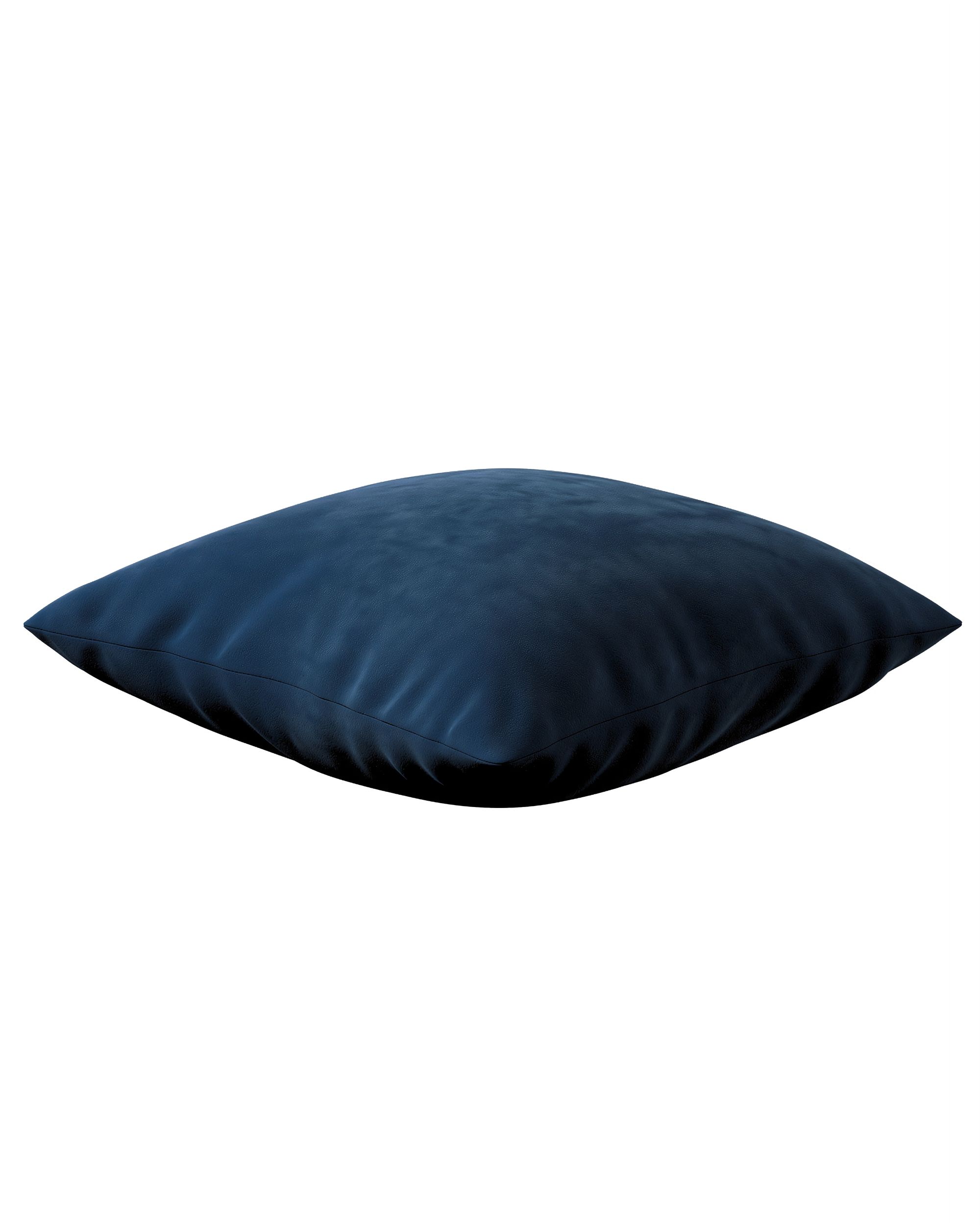 Kinga cushion cover product colour navy blue fabric gloss, velvet (hover)
