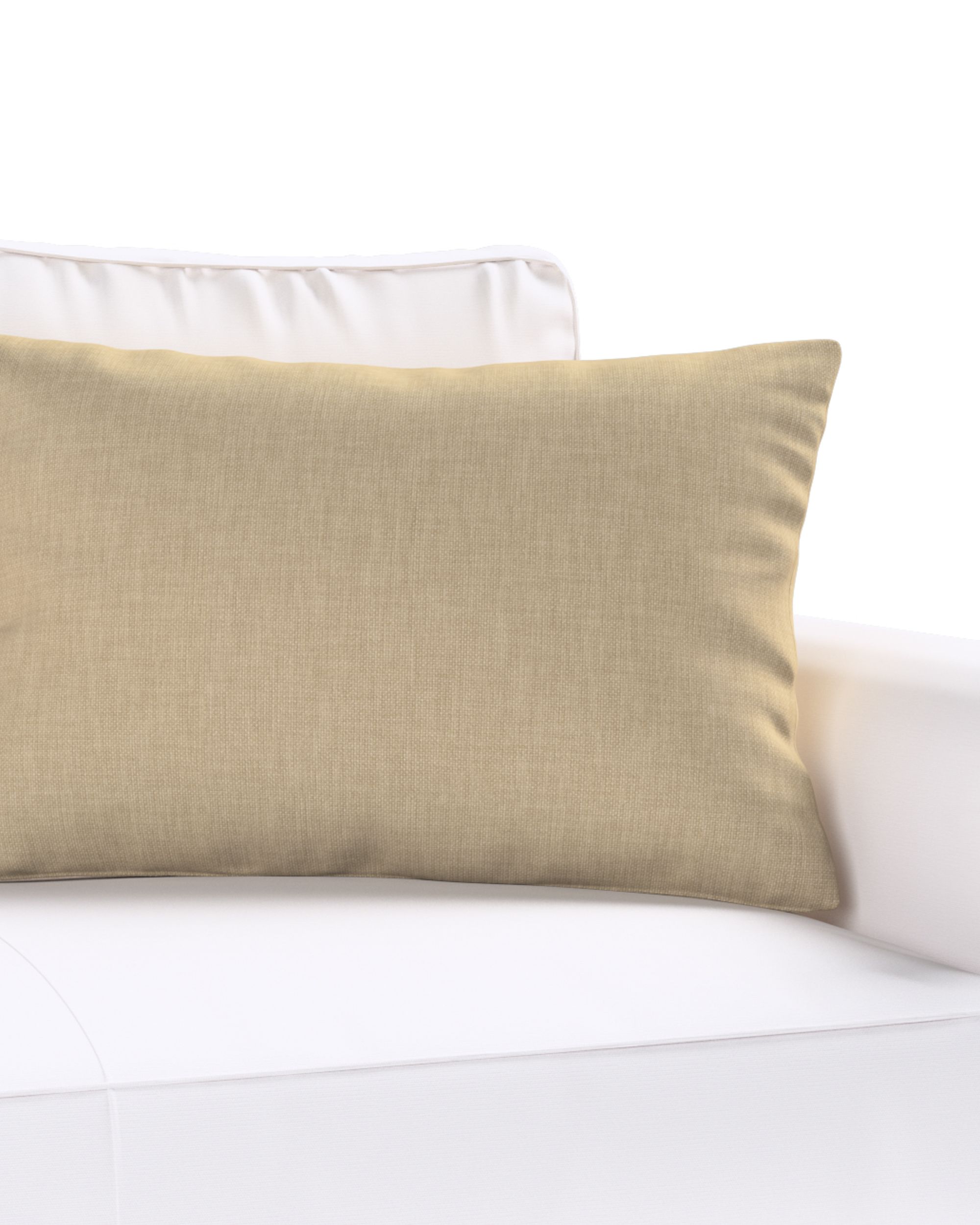Kinga rectangular cushion cover product colour beige fabric structured (hover)