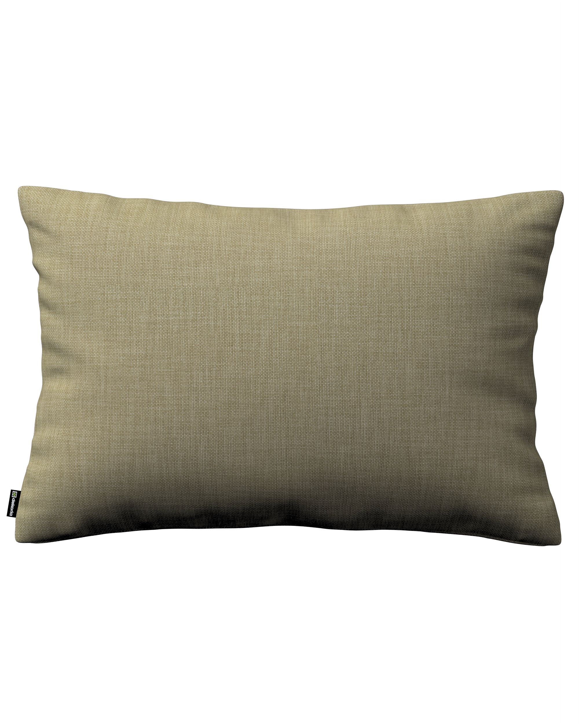 Kinga rectangular cushion cover product colour green fabric structured