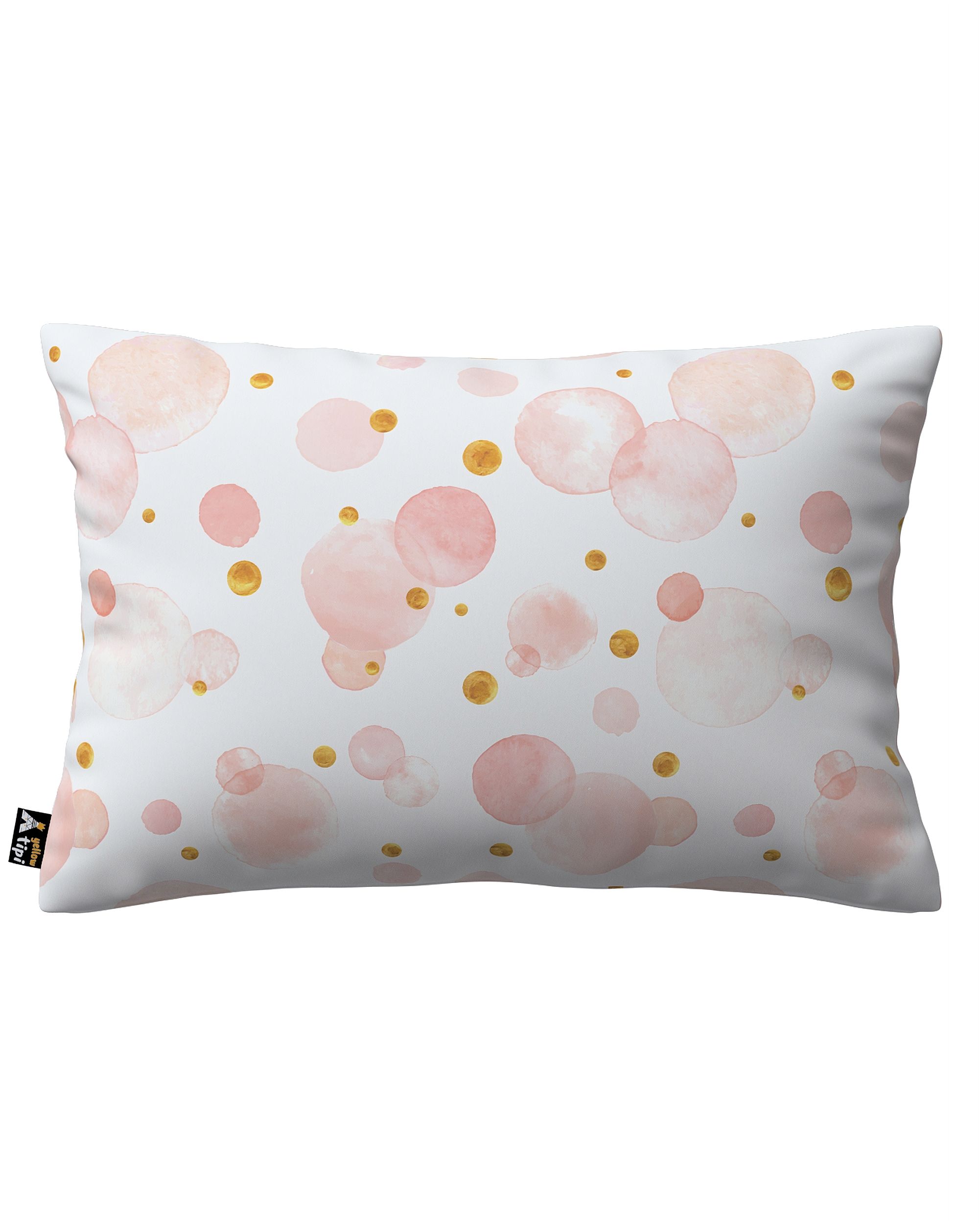 Kinga rectangular cushion cover product colour pink fabric patterned