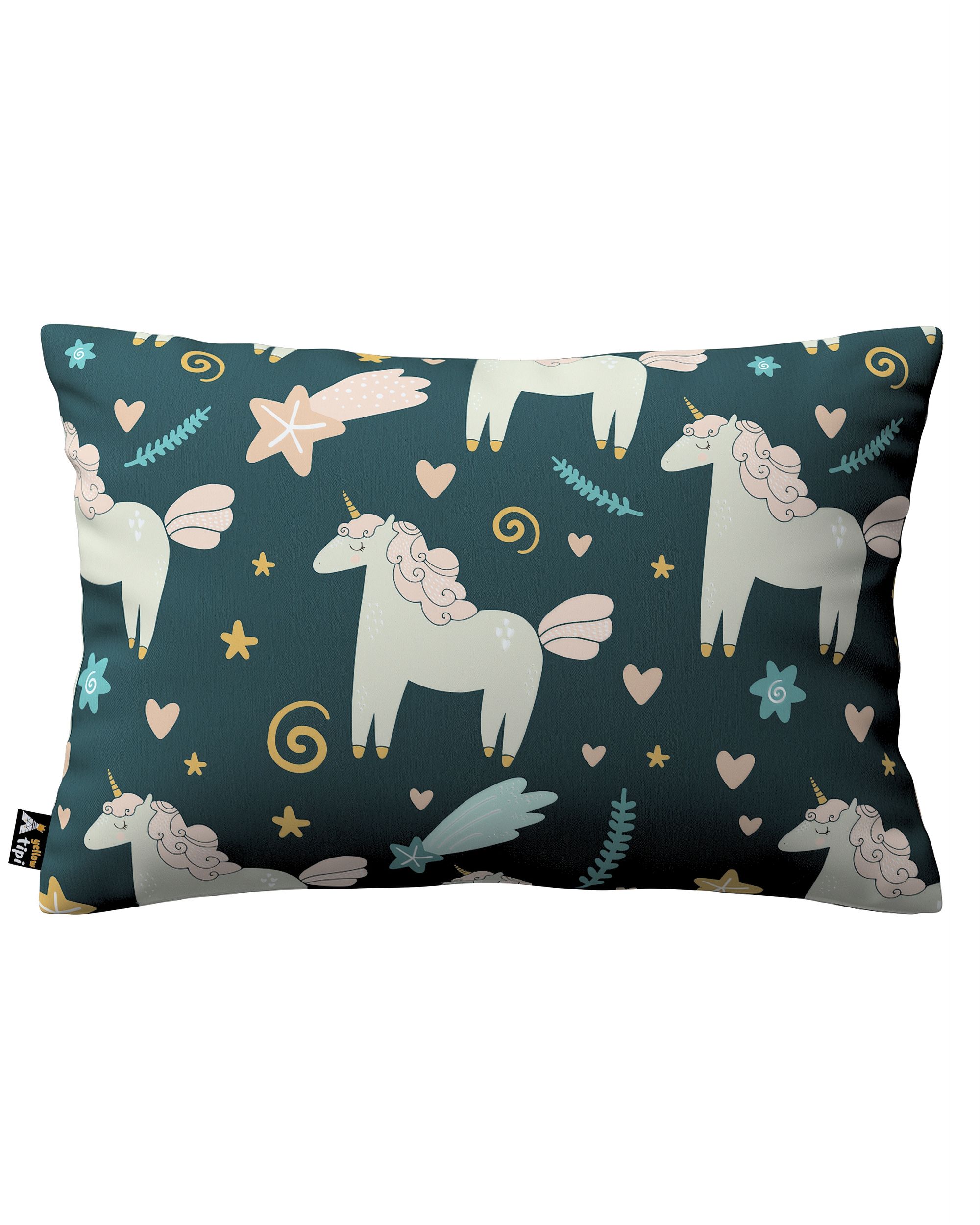 Kinga rectangular cushion cover product colour brown fabric patterned