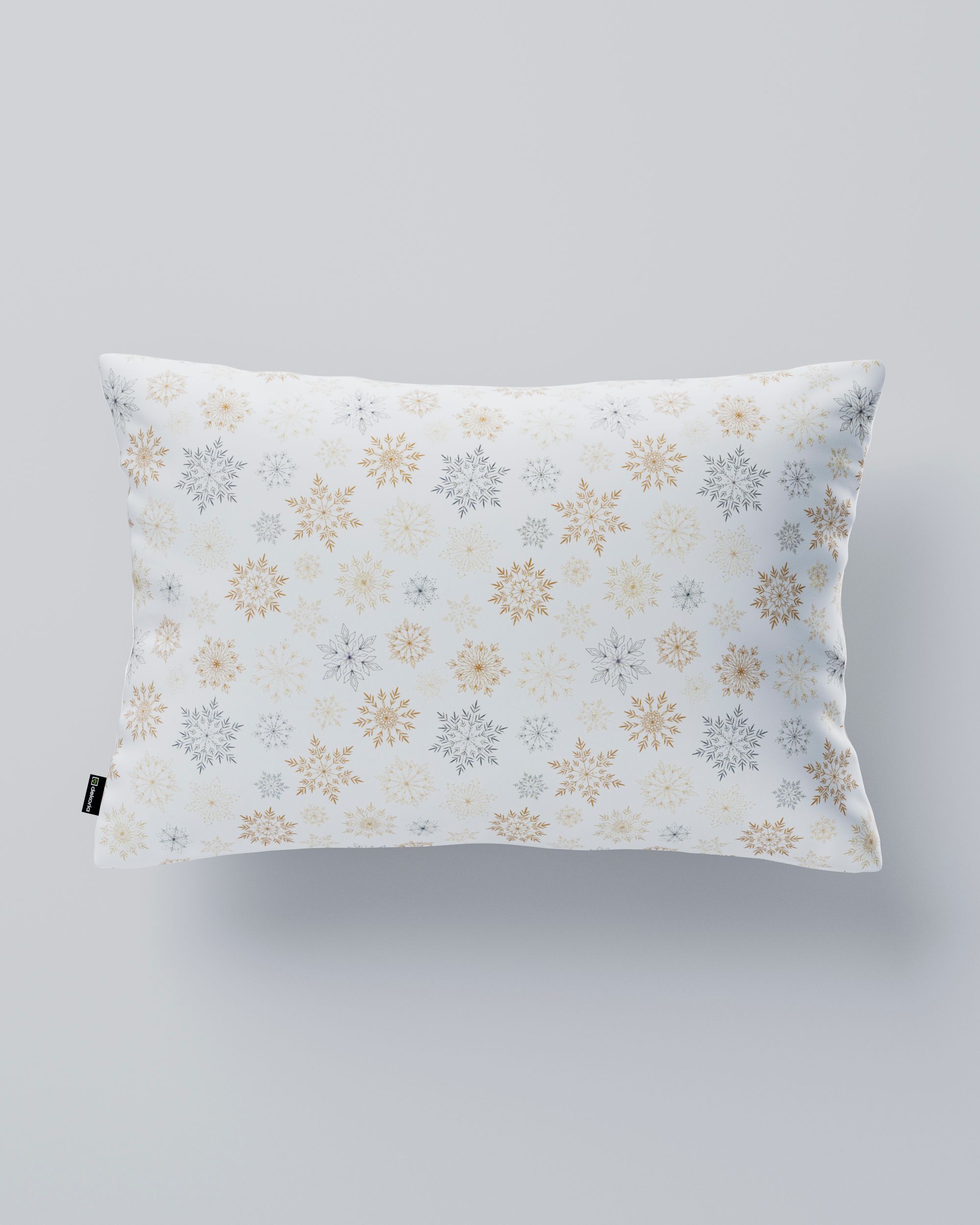 Kinga rectangular cushion cover product colour white fabric patterned (hover)