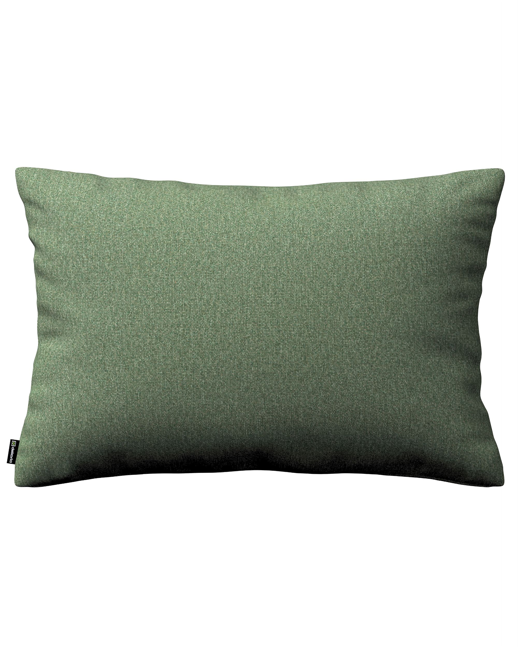 Kinga rectangular cushion cover product colour green fabric structured