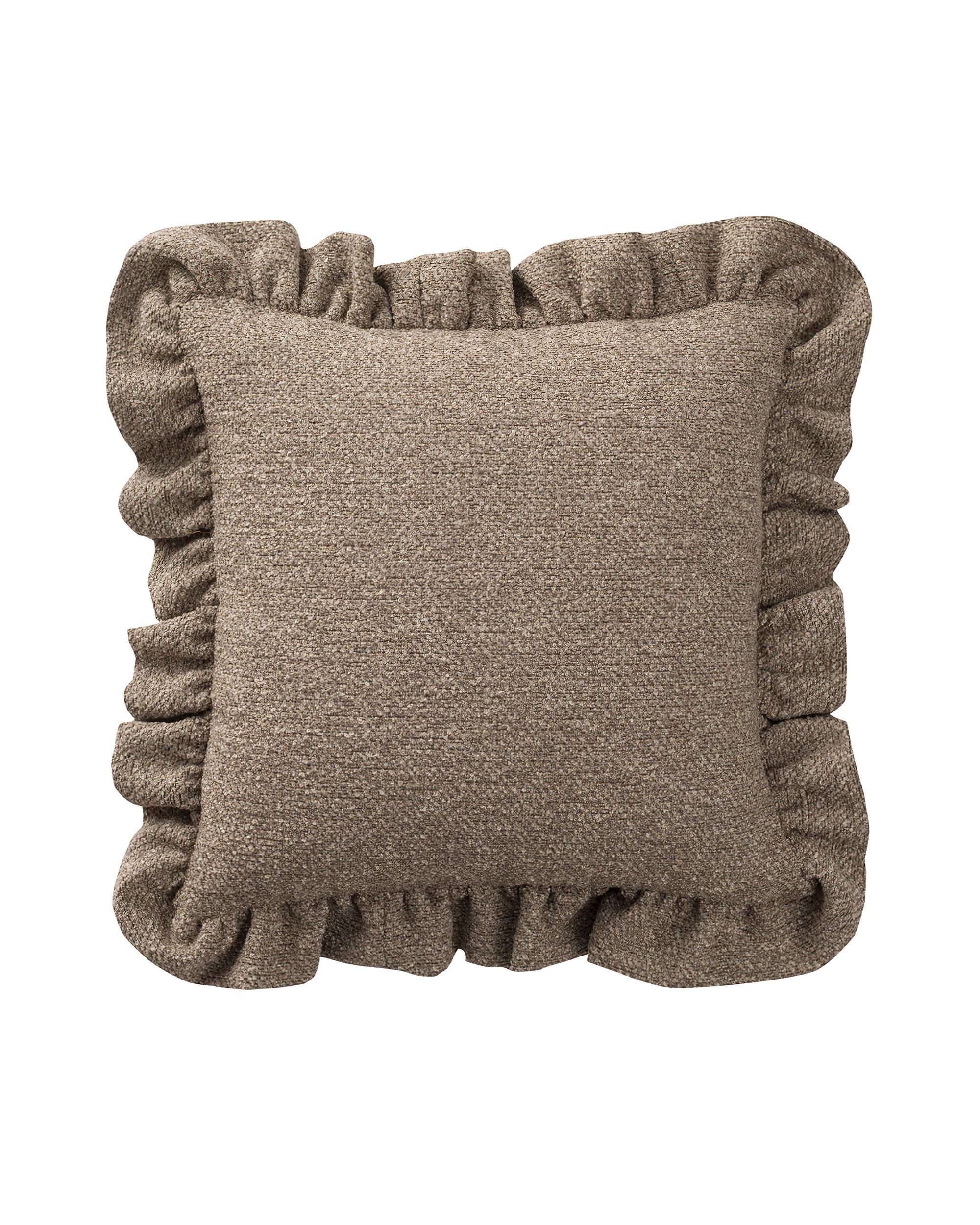Paula pillowcase with frill product colour beige fabric structured
