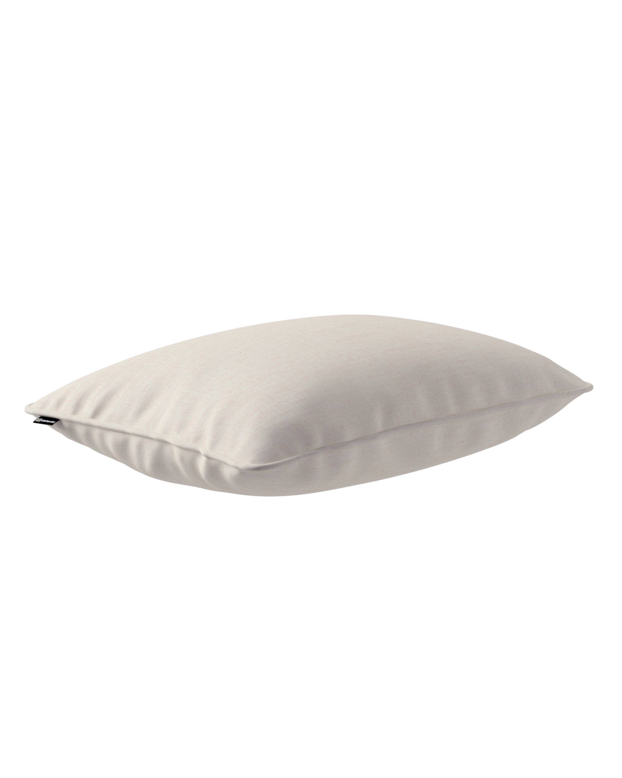 Gabi piped cushion cover 60x40cm product colour cream fabric structured (hover)