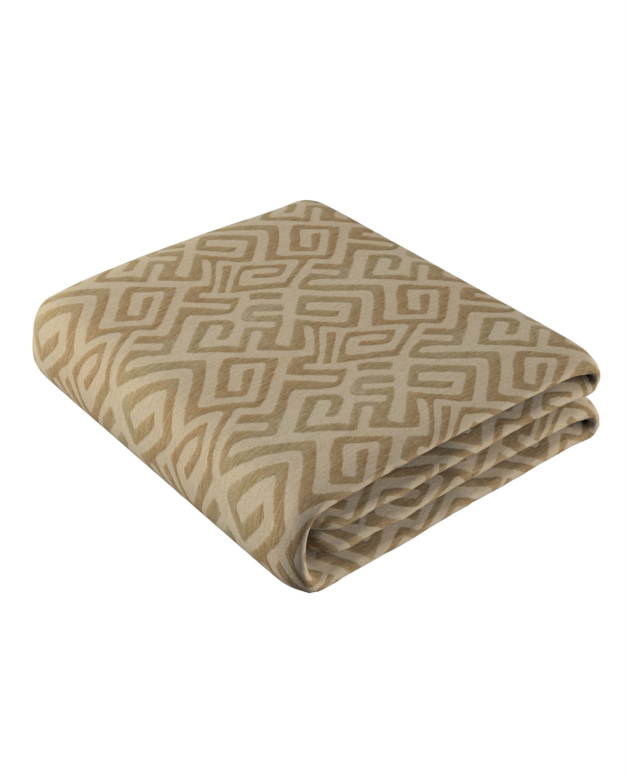 Bedspread throw 220x260 cm product colour beige fabric structured, patterned