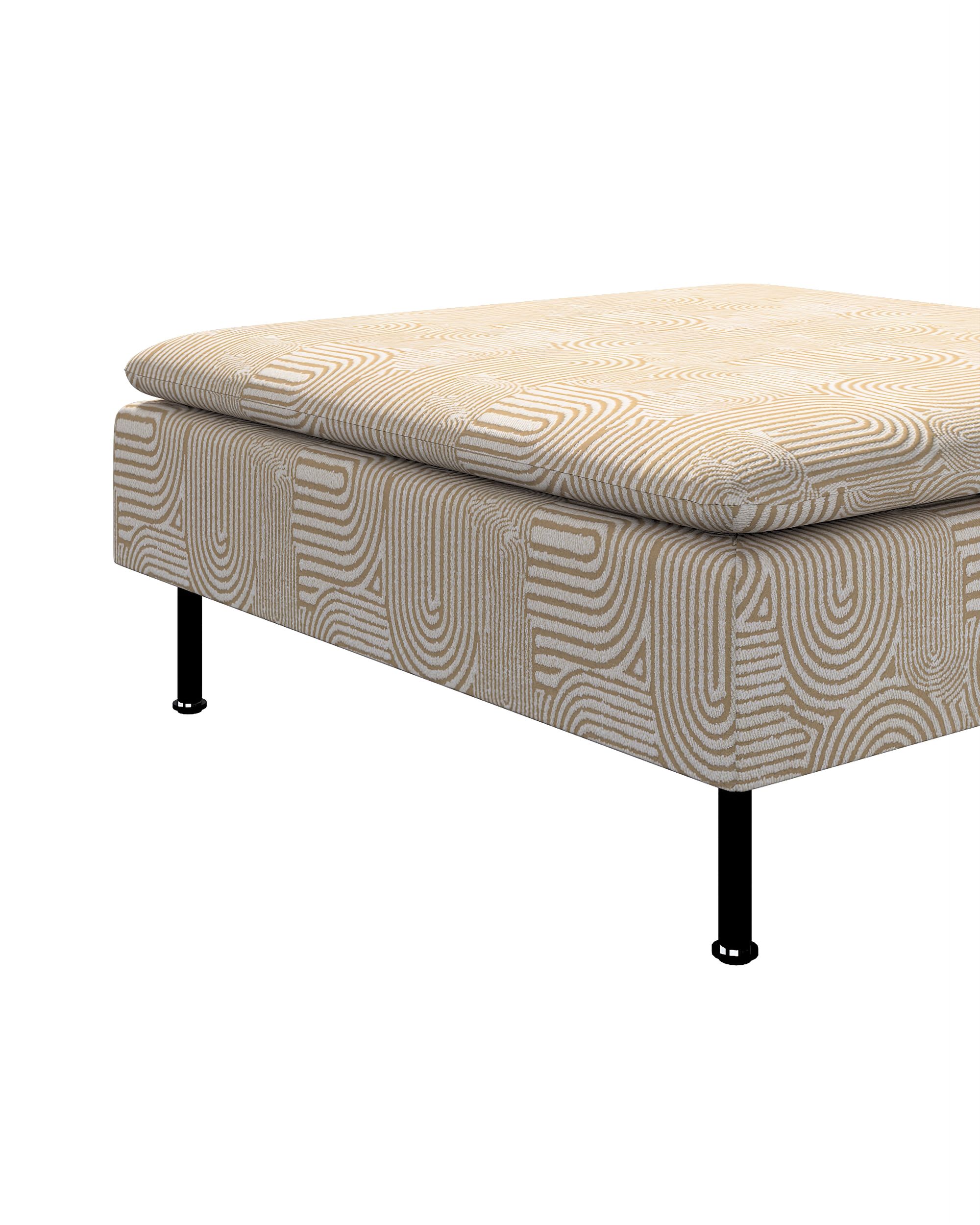 Söderhamn footstool cover product colour beige fabric structured, patterned (hover)