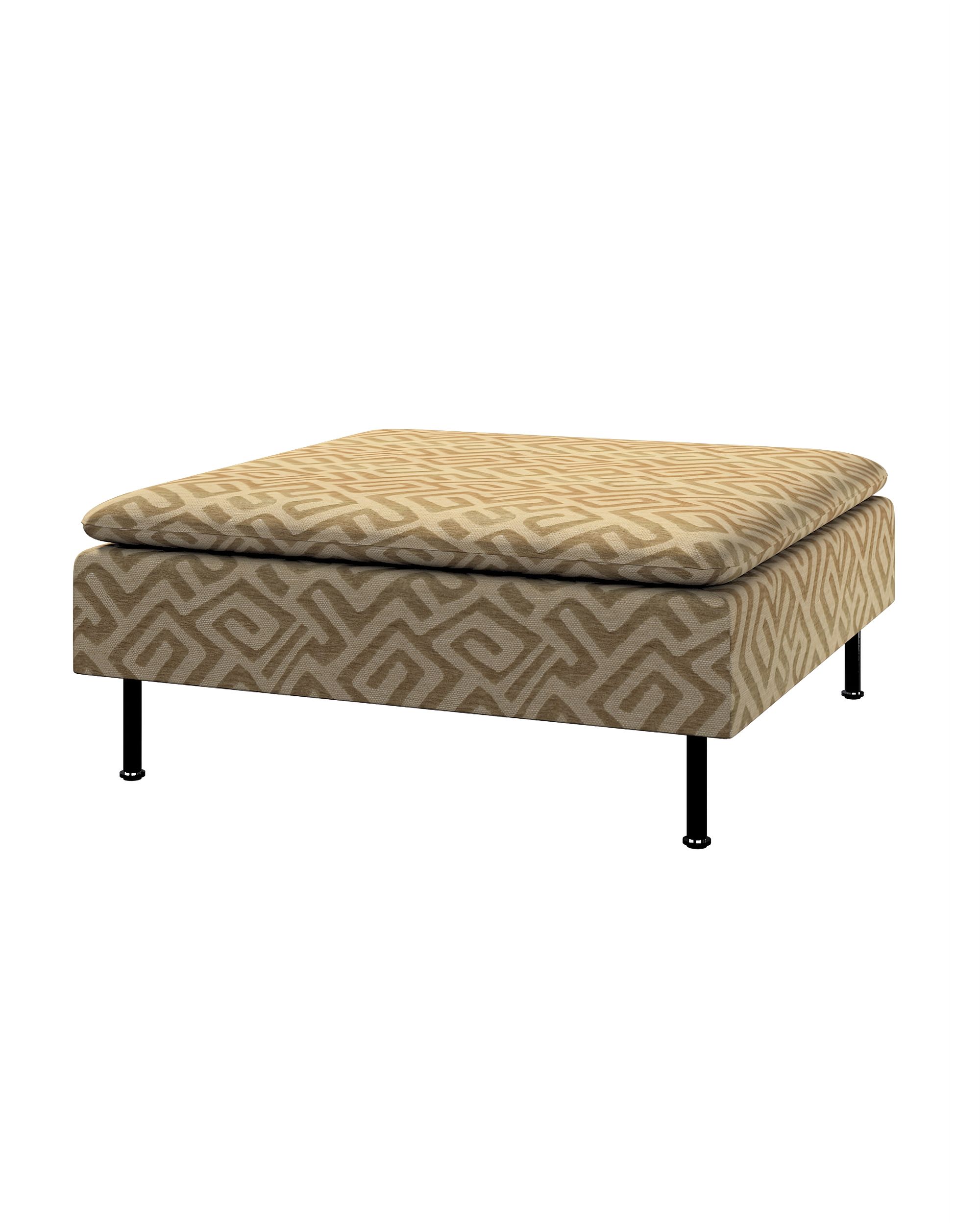 Söderhamn footstool cover product colour beige fabric structured, patterned