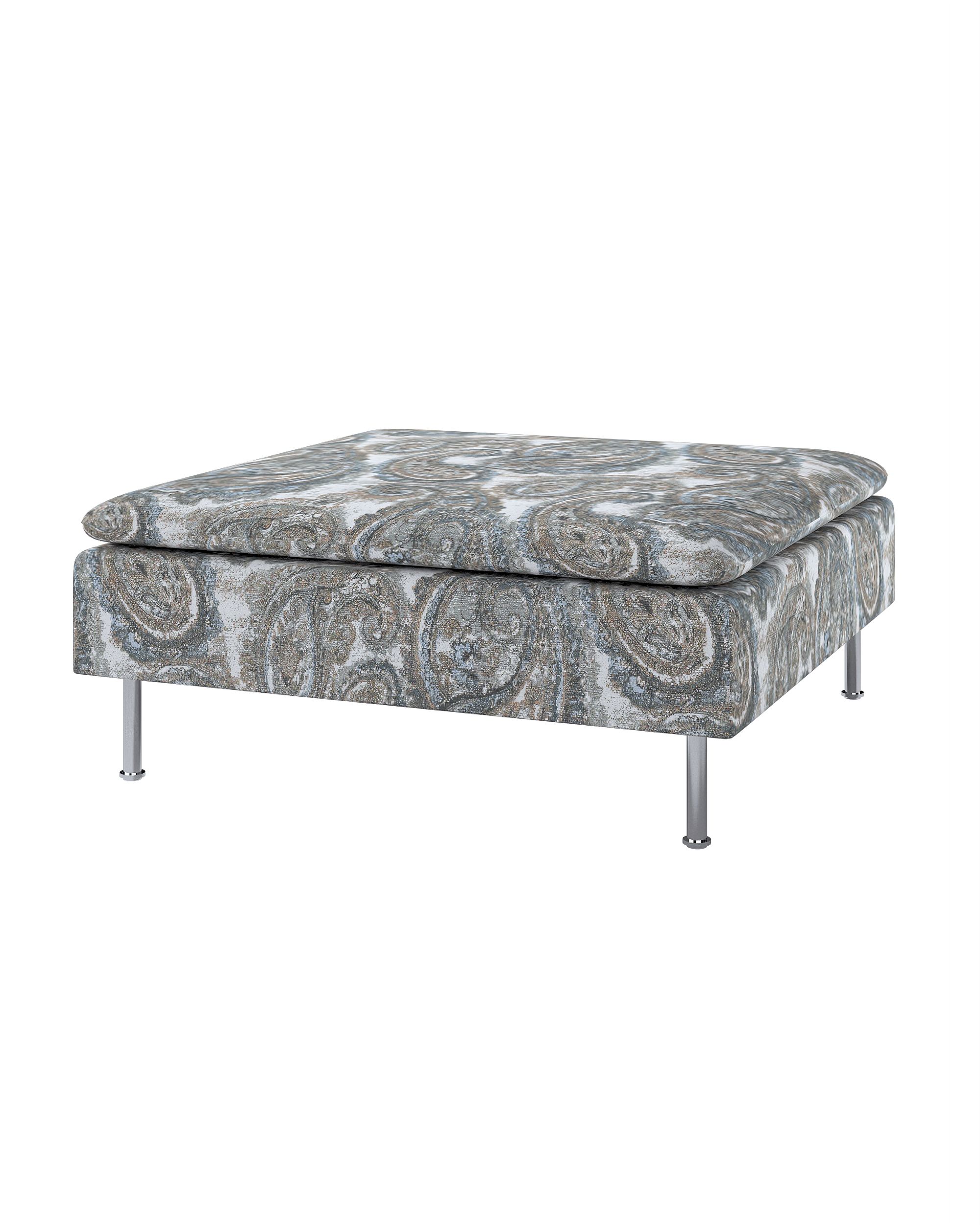 Söderhamn footstool cover product colour multicolour fabric structured, patterned