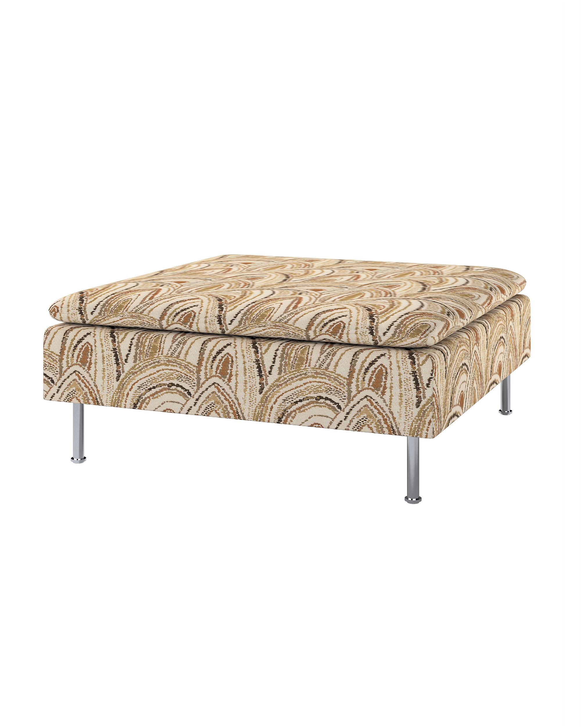 Söderhamn footstool cover product colour beige fabric structured, patterned