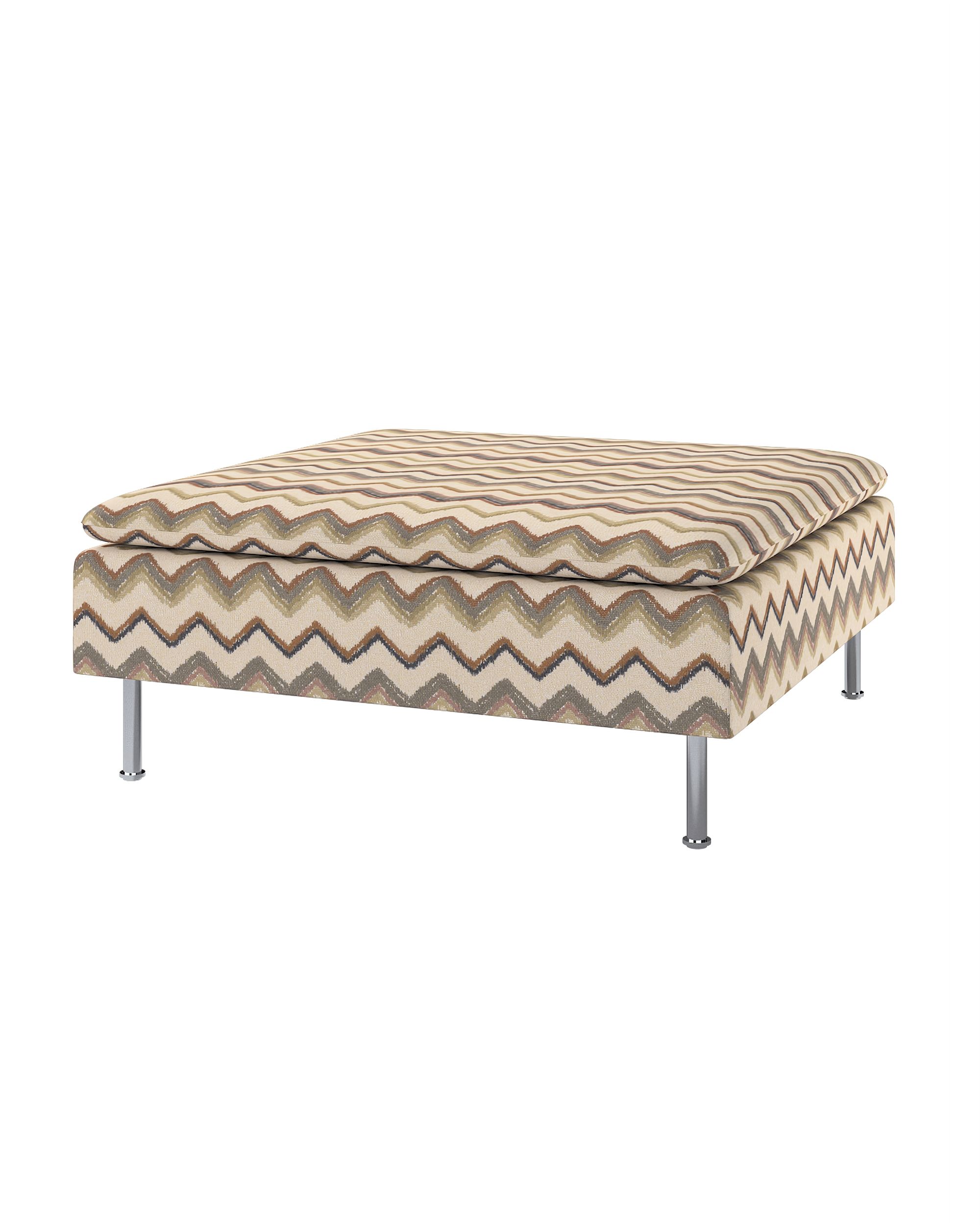 Söderhamn footstool cover product colour beige fabric structured, patterned