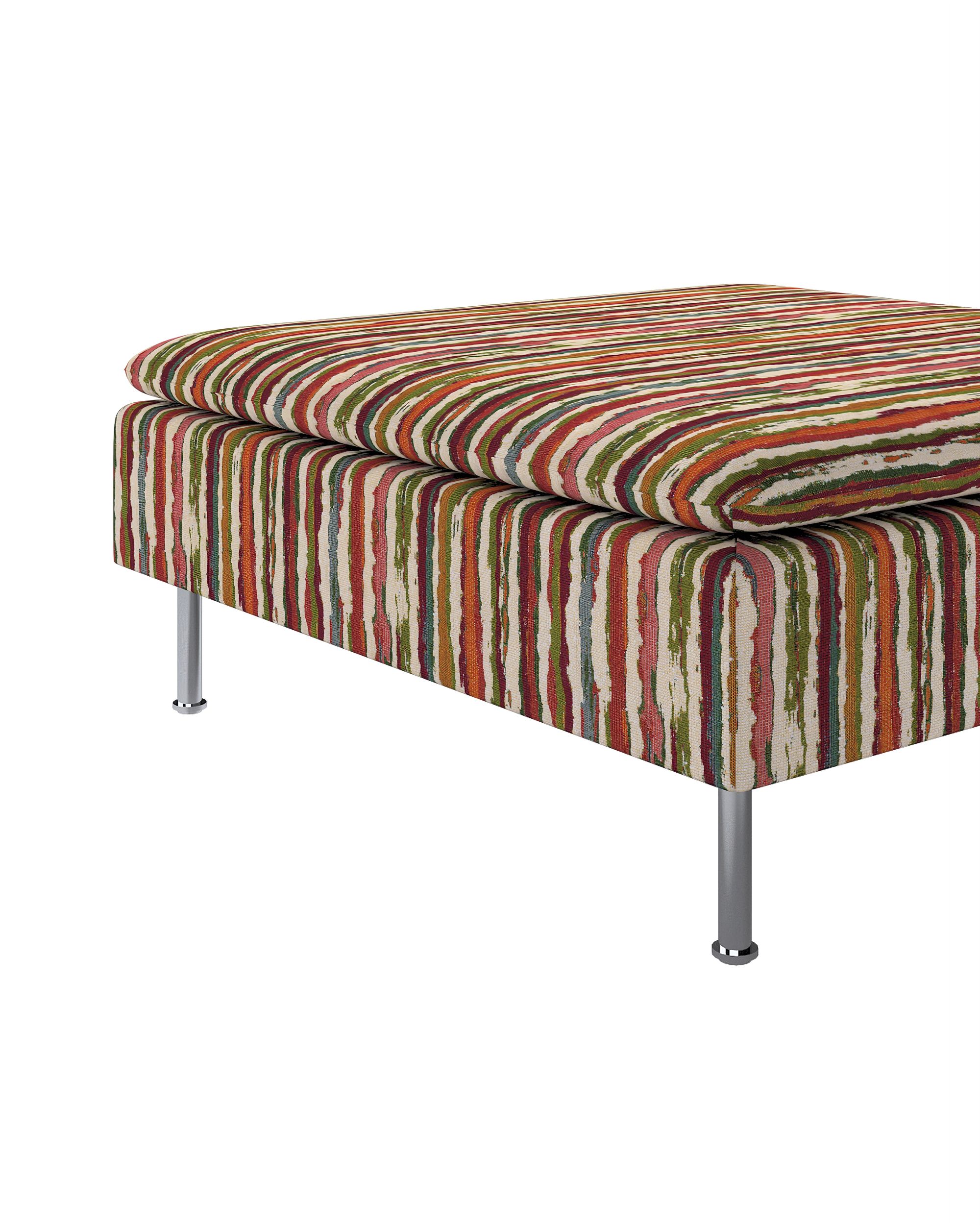 Söderhamn footstool cover product colour multicolour fabric structured, patterned (hover)